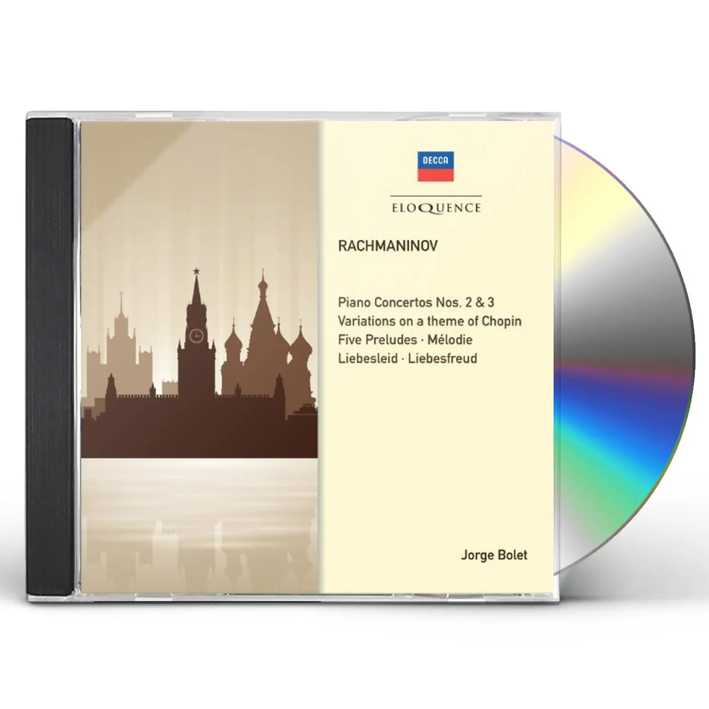 Jorge Bolet RACHMANINOV: PIANO CONCERTOS 2 & 3 CD