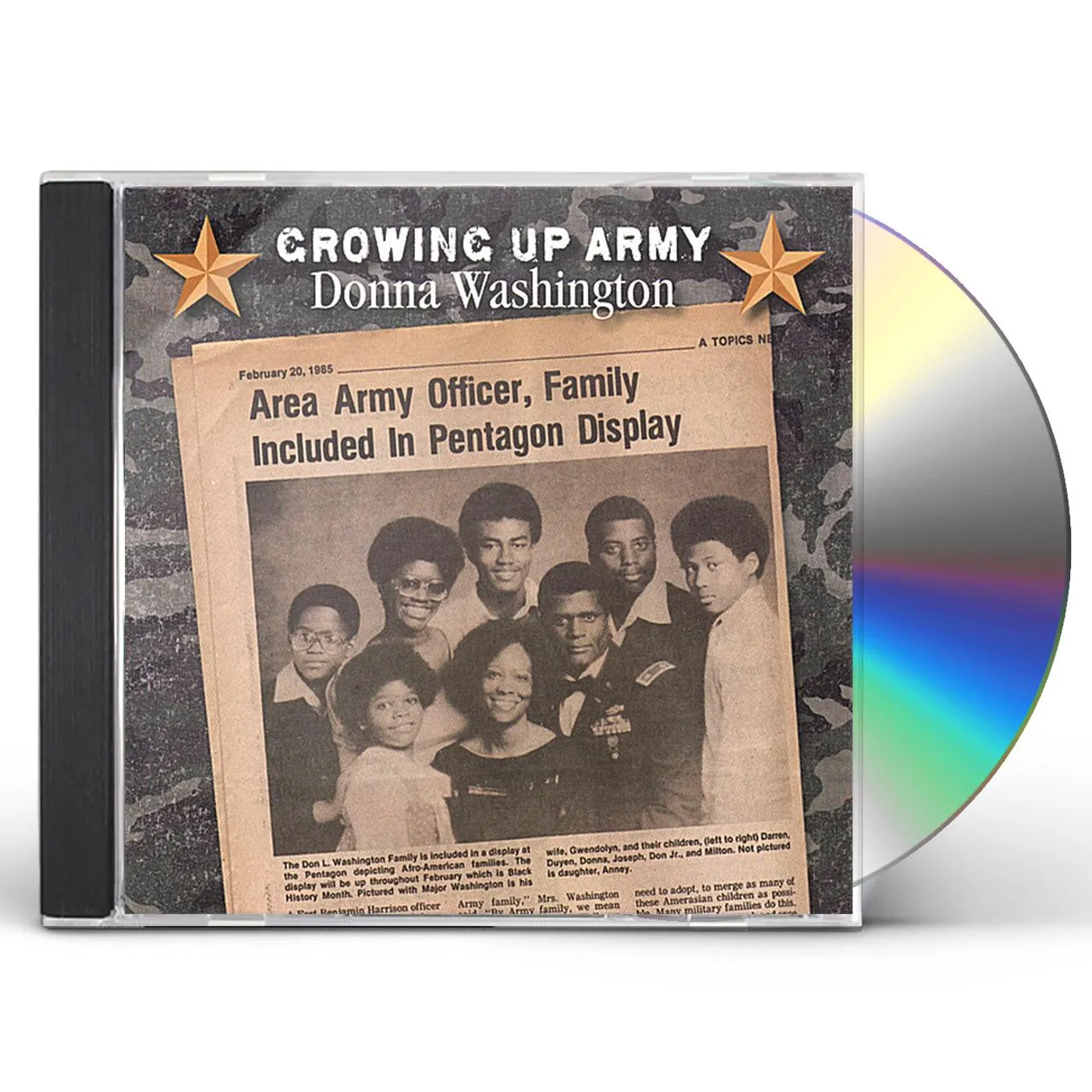 Donna Washington GROWING UP ARMY CD