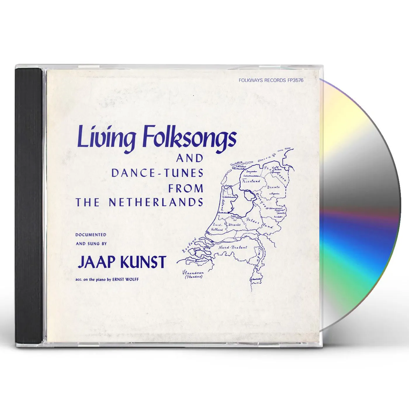 Jaap Kunst LIVING FOLKSONGS AND DANCE-TUNES NETHERLANDS CD