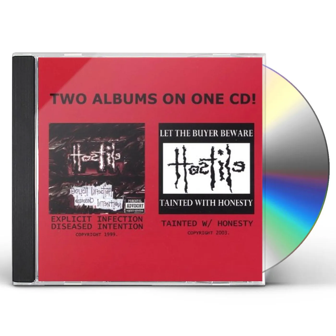Hostile 1999S EXPLICIT INFECTION DISEASED INTENTION & 2003 CD