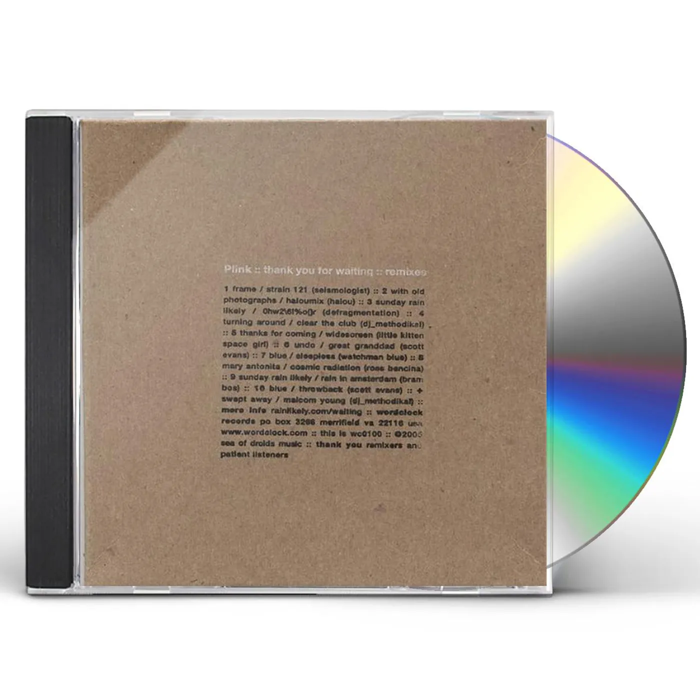 Plink THANK YOU FOR WAITING CD