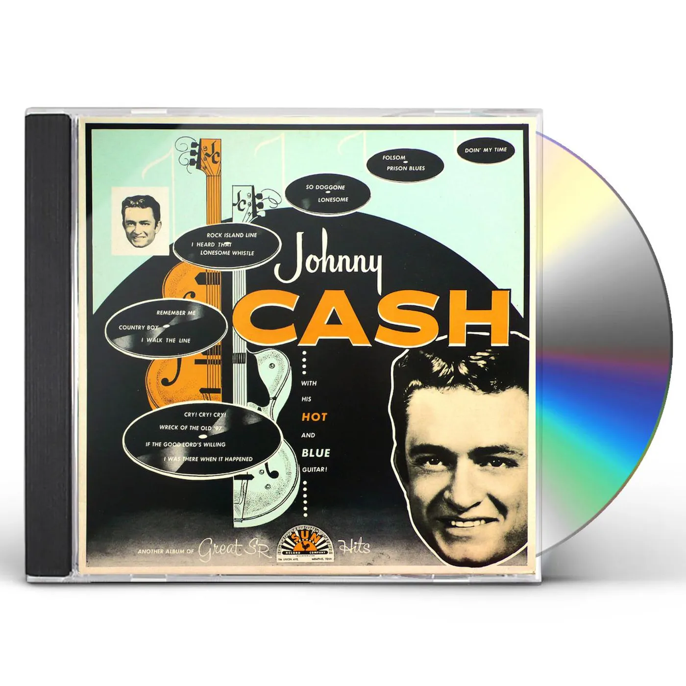 Johnny Cash WITH HIS HOT & BLUE GUITAR CD