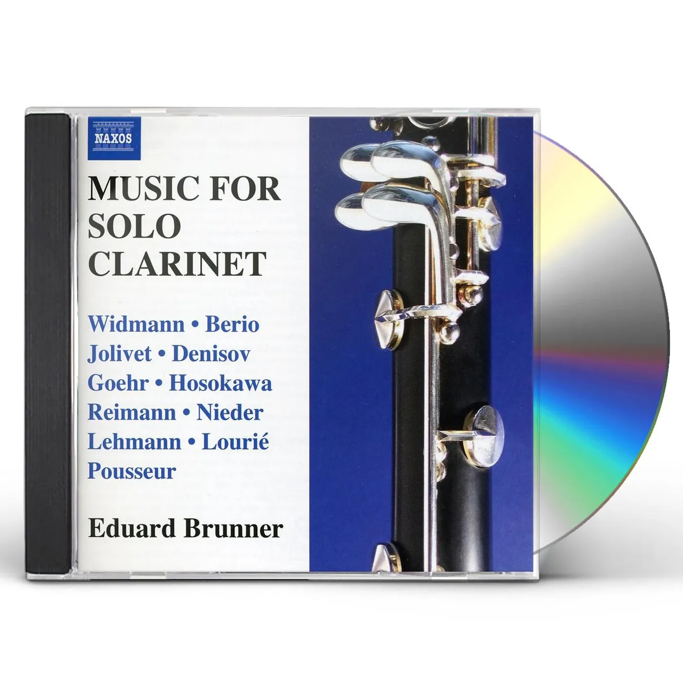 Eduard Brunner WORKS FOR SOLO CLARINET CD
