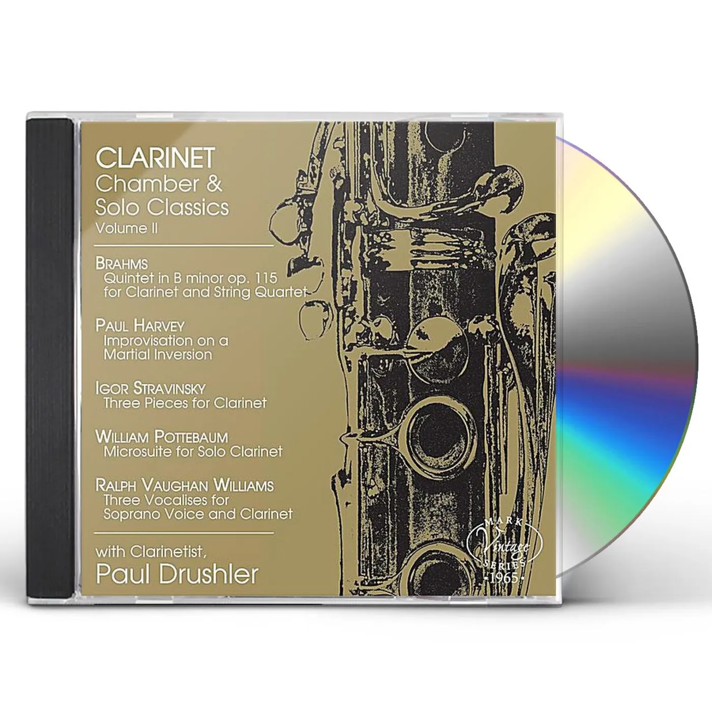 Paul Drew Drushler CLARINET CHAMBER & SOLO CLASSICS: VOL. 2 CD