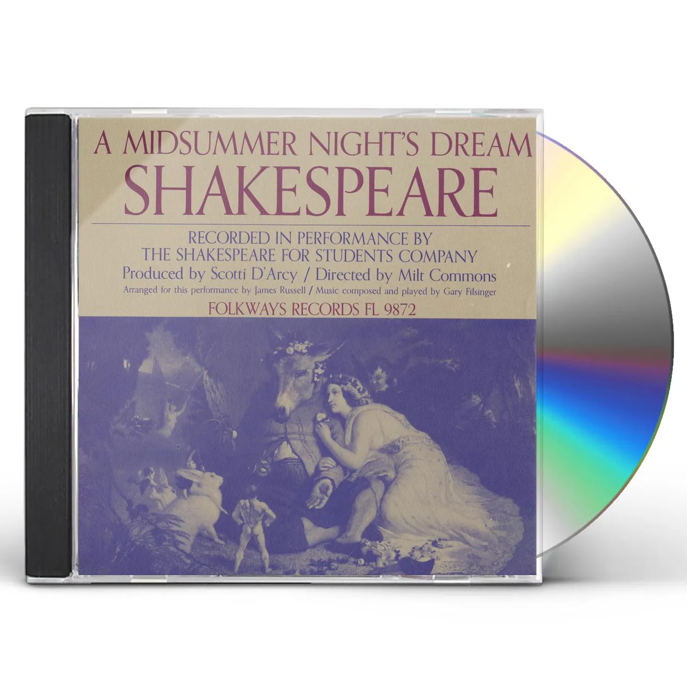 Shakespeare for Students Company WILLIAM SHAKESPEARE: A MIDSUMMER NIGHT'S DREAM CD