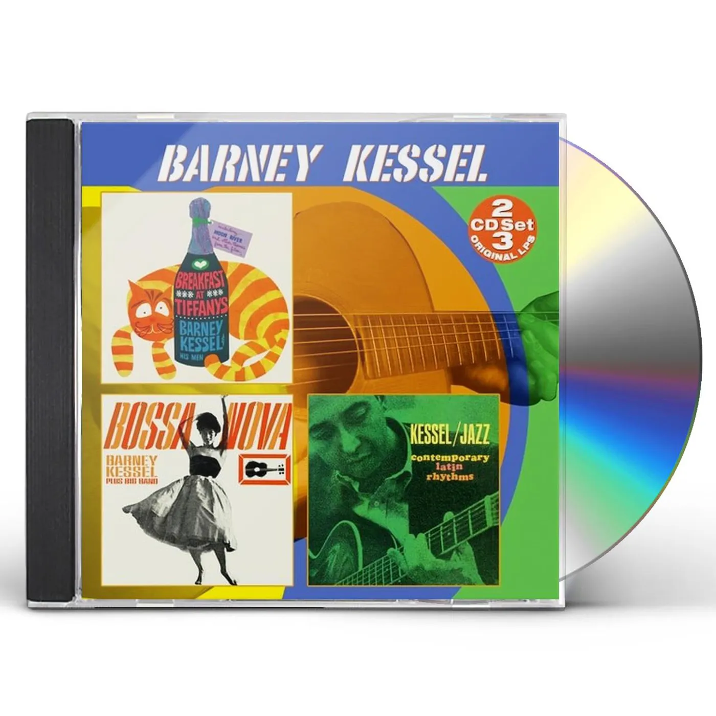 Barney Kessel BREAKFAST AT TIFFANY'S / BOSSA NOVA / CONTEMPORARY LATIN RHYTHMS (2-CD) CD