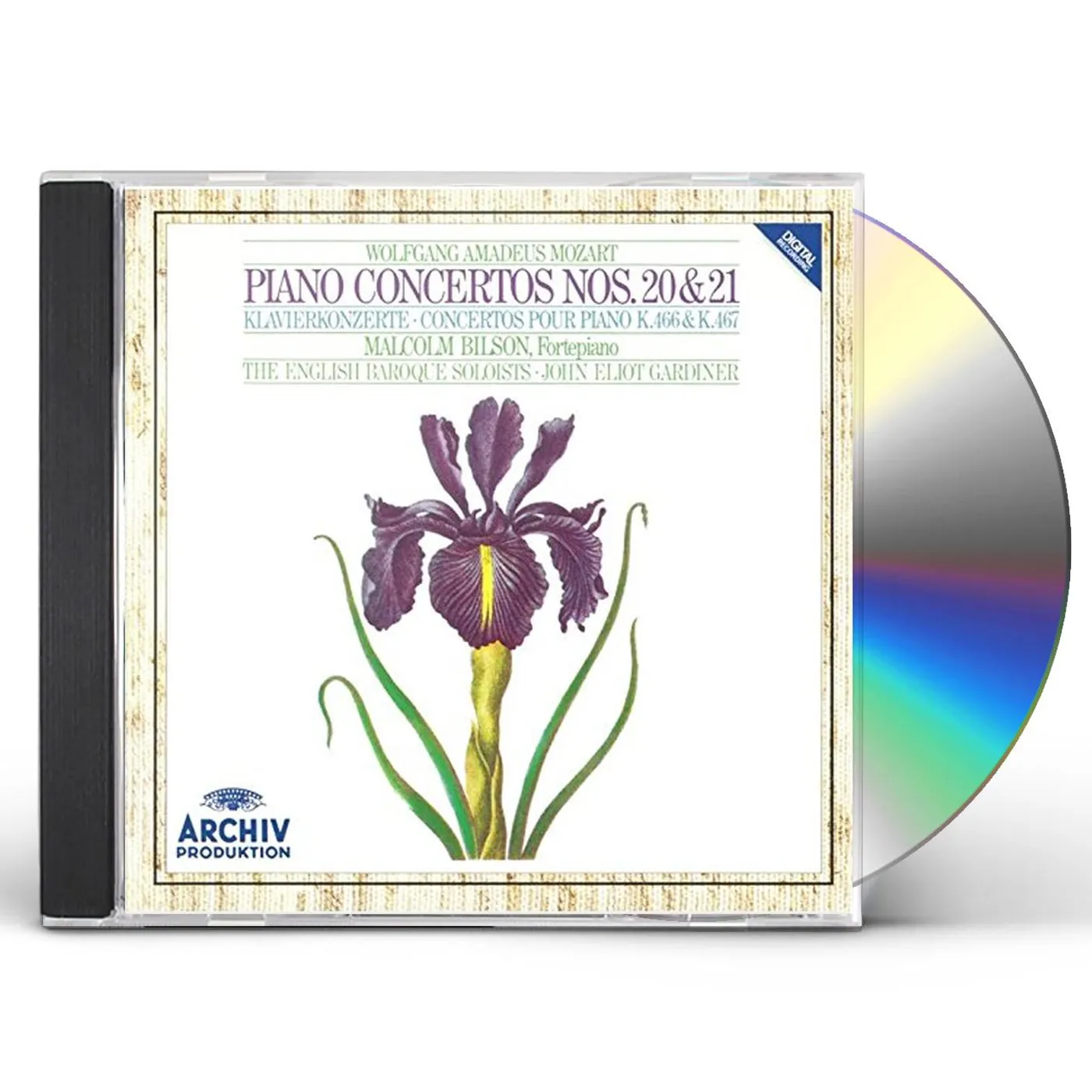 Malcolm Bilson MOZART: PIANO CONCERTOS 20 & 21 CD