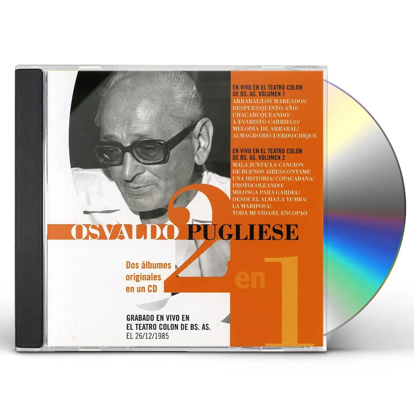 Osvaldo Pugliese EN EL COLON VOL 1 & 2 CD