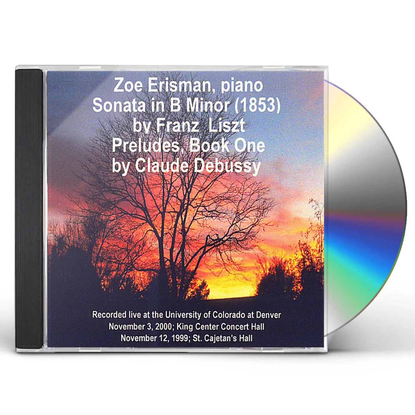 ZOE ERISMAN LISZT SONATA IN B MINOR & DEBUSSY PREL CD
