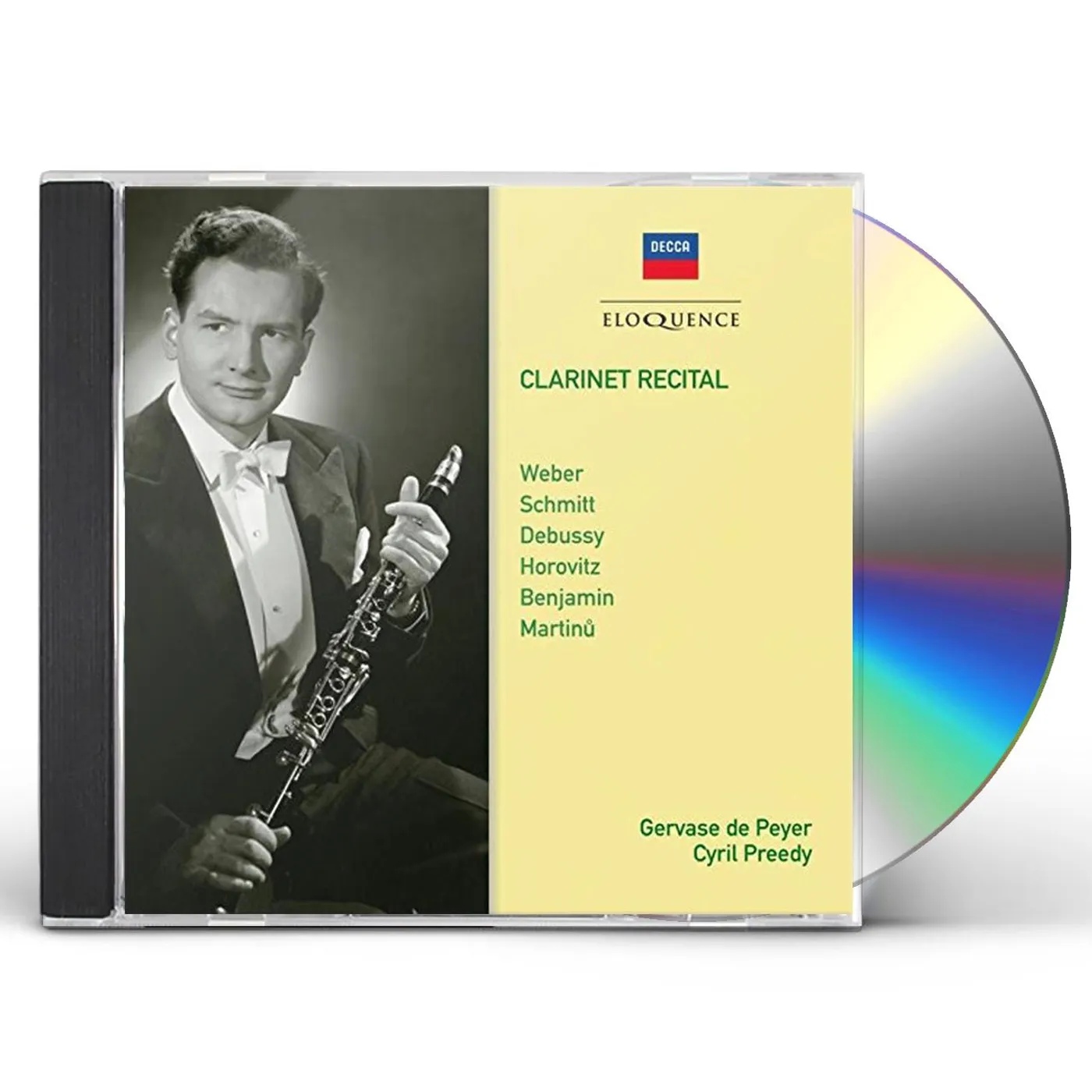 Gervase De Peyer CLARINET RECITAL CD