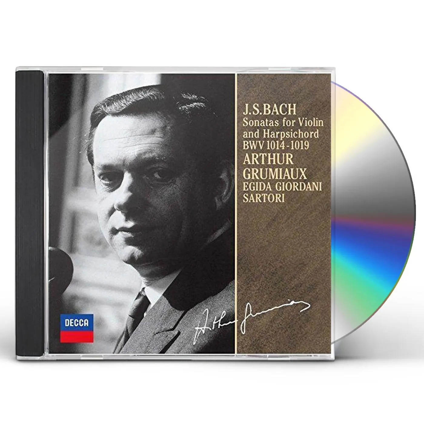 Bach and Arthur Grumiaux J.S.BACH: SONATAS FOR VIOLIN & HARPSICHORD CD