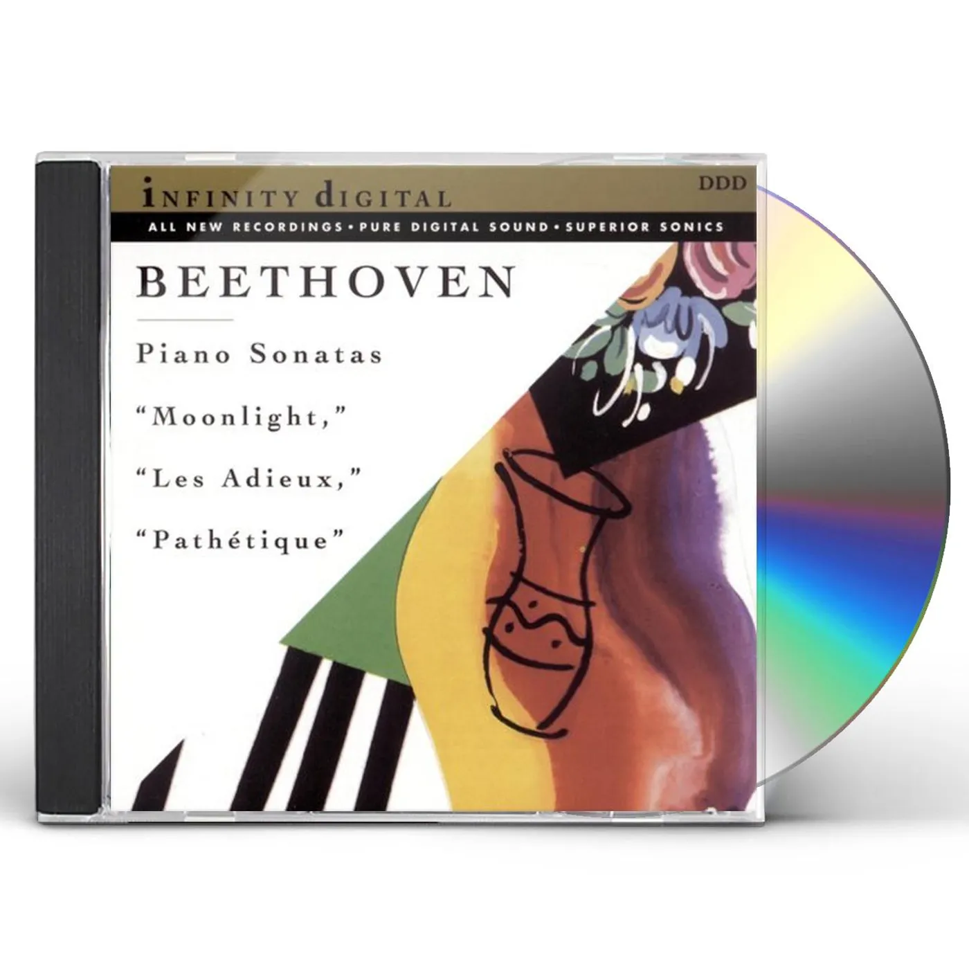 Ludwig van Beethoven MOONLIGHT, LES ADIEUX & PATHETIQUE SONATAS CD