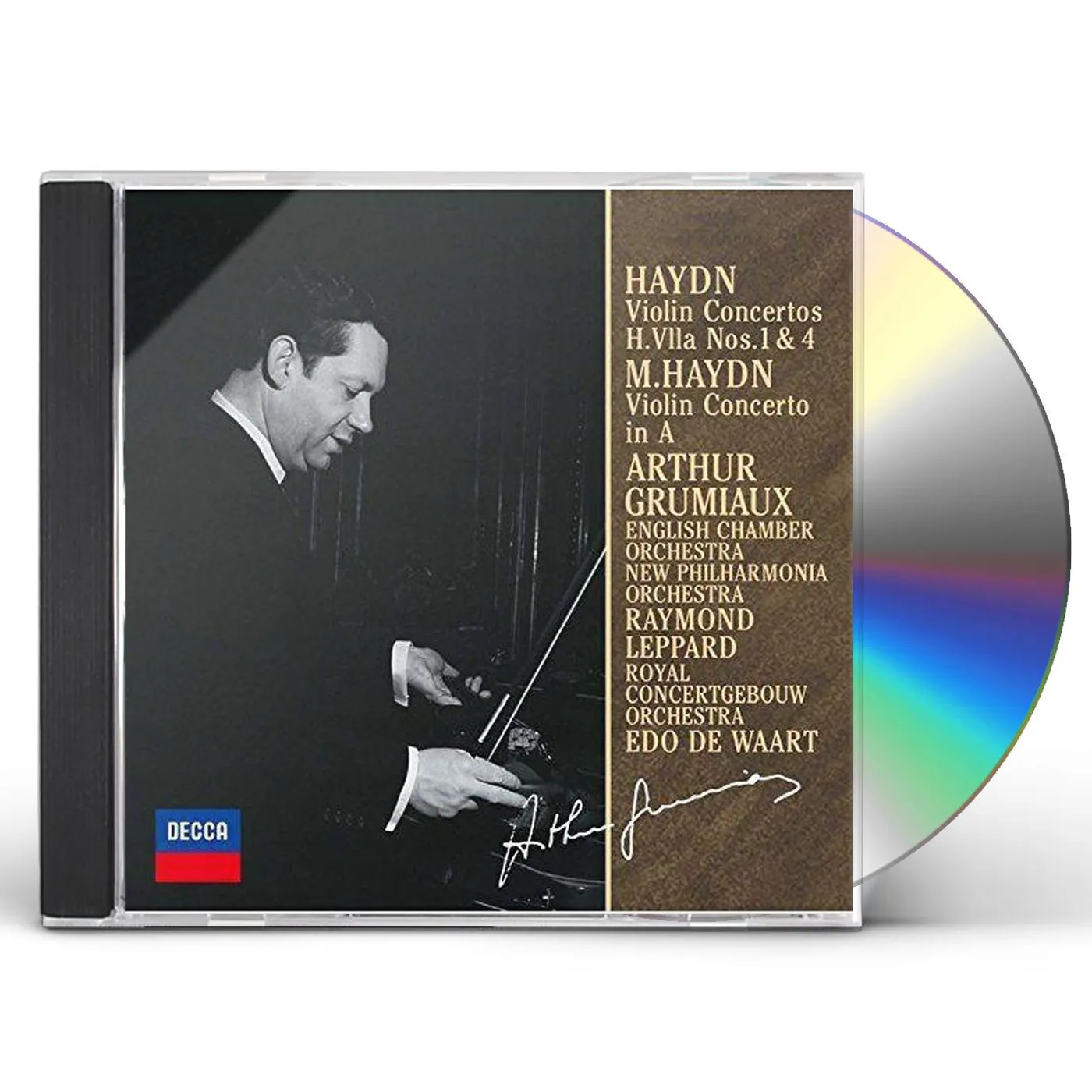 Haydn and Arthur Grumiaux HAYDN: VIOLIN CONERTOS 1&4 / HAYDN,M: VIOLIN CTO CD