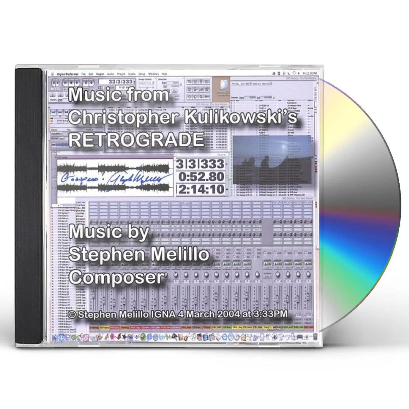 Stephen Melillo MUSIC FROM RETROGRADE CD