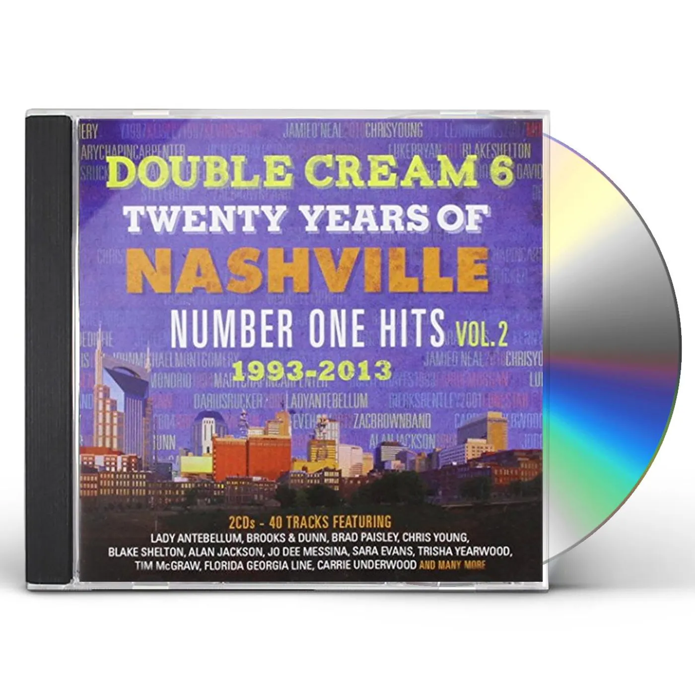 Various Artists  DOUBLE CREAM 6: 20 YEARS OF NASHVILLE NO.1 HITS 2 CD