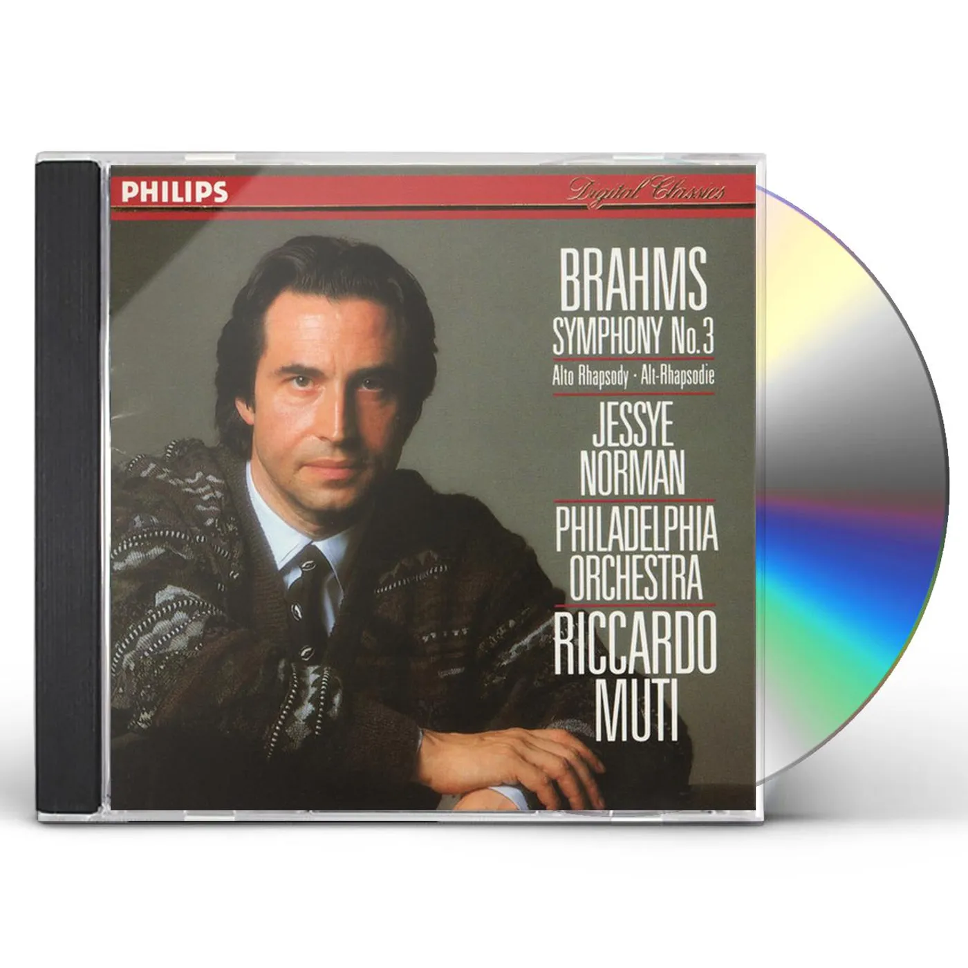 Riccardo Muti BRAHMS: SYMPHONY NO. 3. ALTO RHAPSODY CD