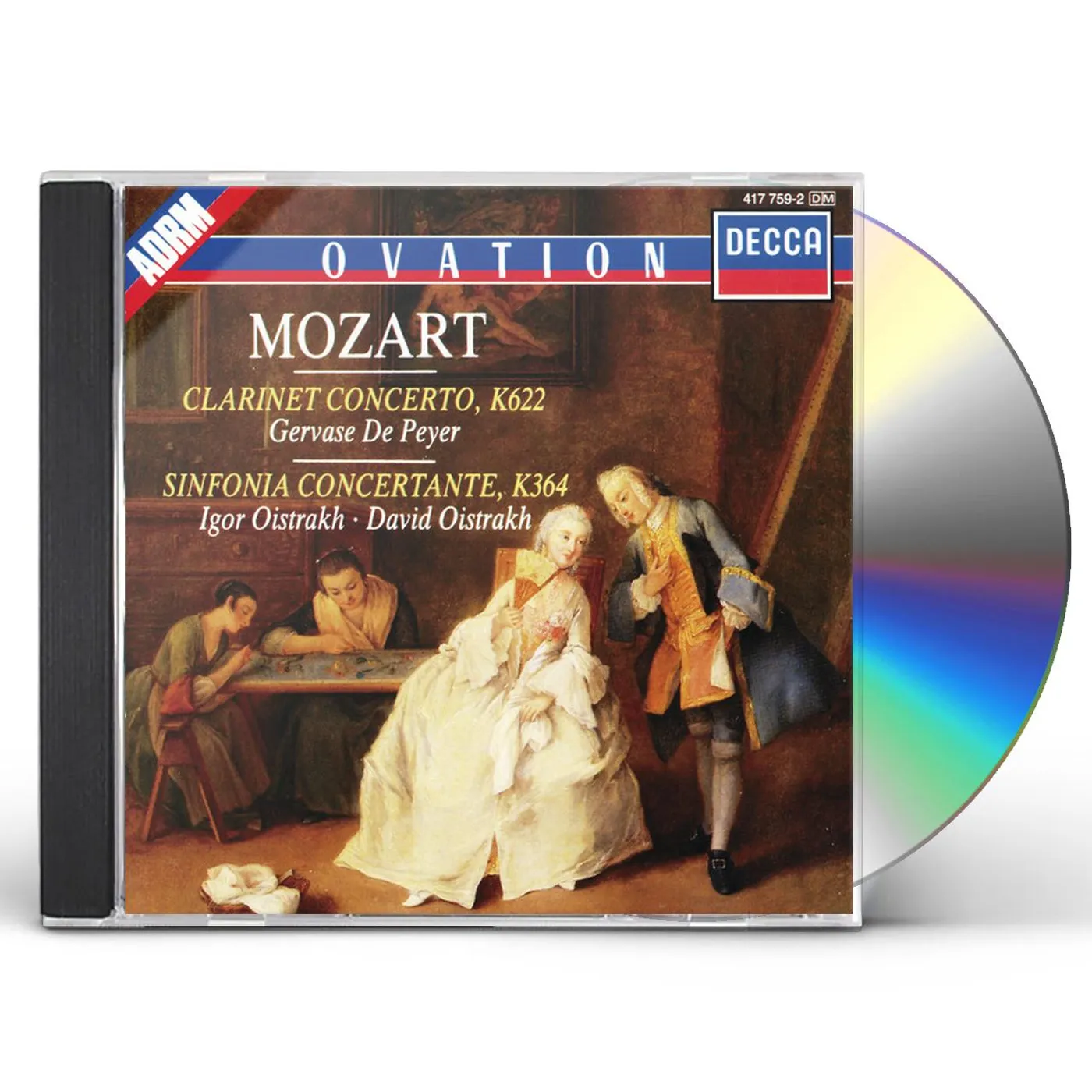MOZART / FRUCHT / DEUTSCHE KAMMERSOLISTEN MOZART: CLARINET CTO / SINFONIA CONCERTANTE CD