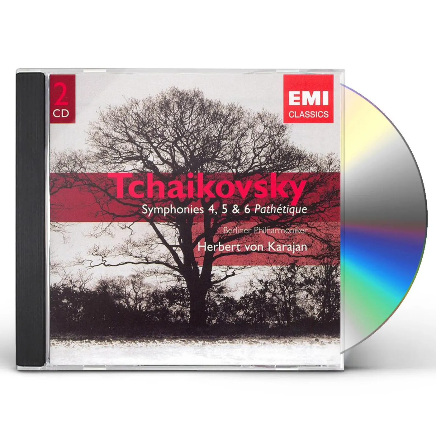 Herbert von Karajan TCHAIKOVSKY: SYMPHONIES 4 5 & 6 PATHETIQUE CD