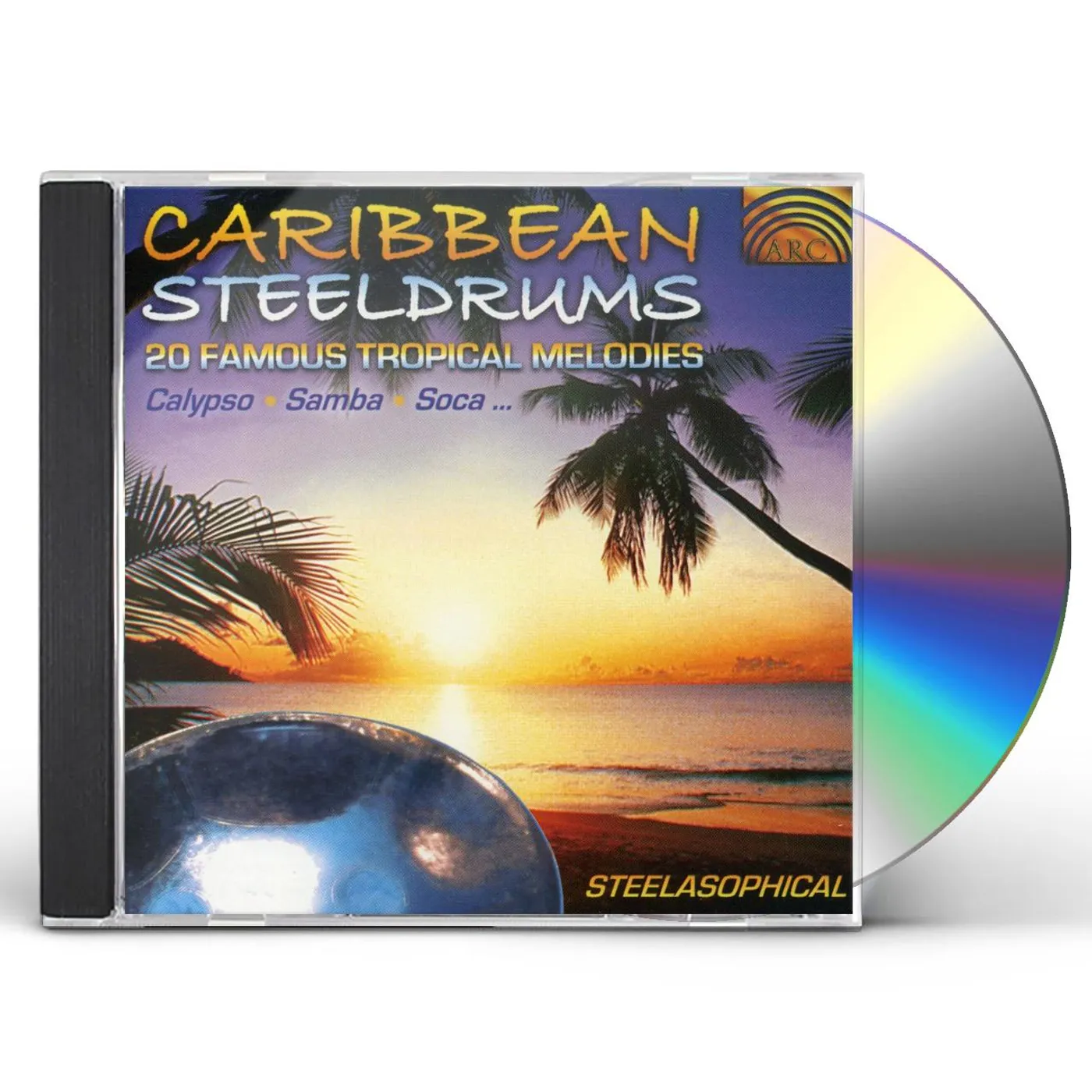 Steelasophical CARIBBEAN STEELDRUMS: 20 FAMOUS TROPICAL MELODIES CD