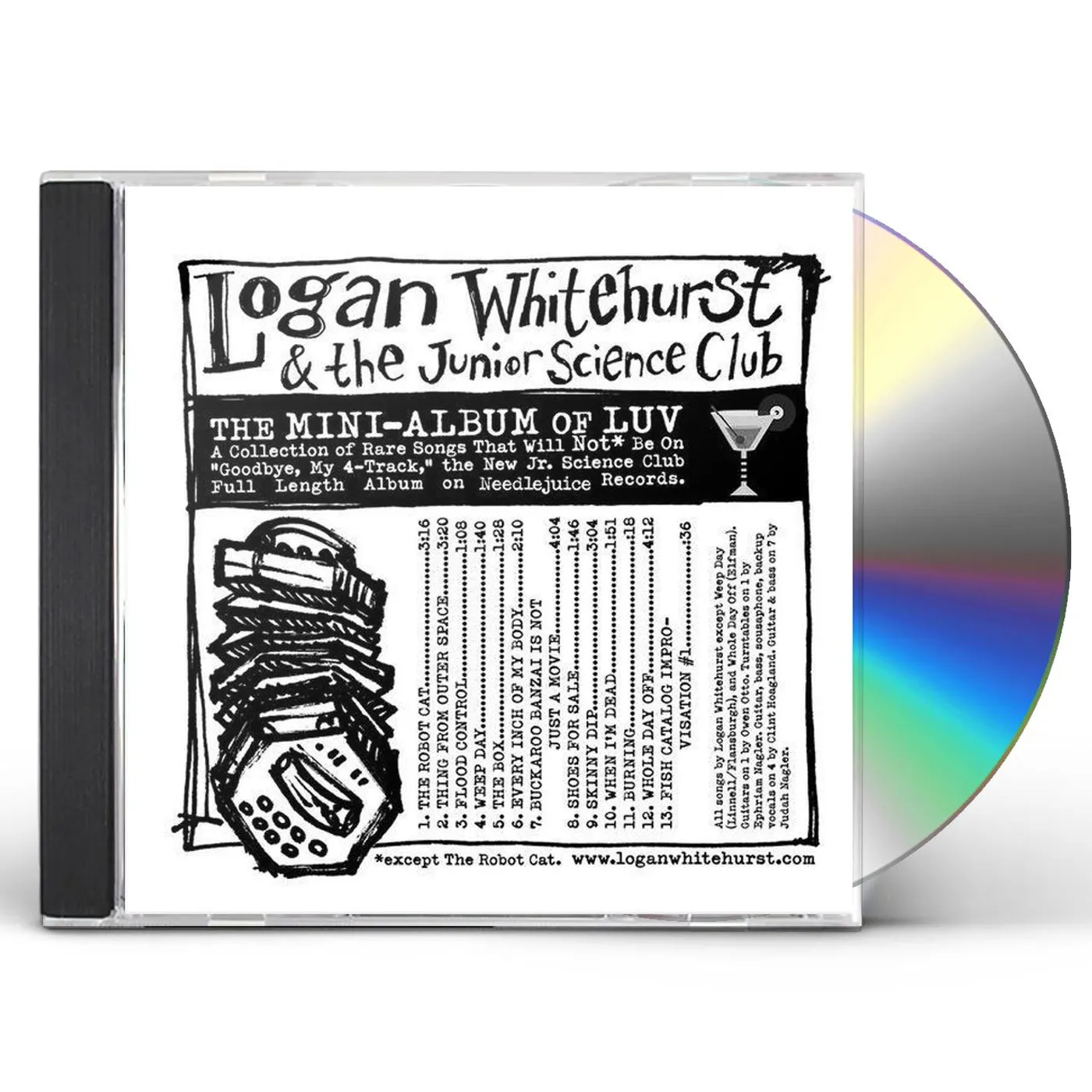 Logan Whitehurst & The Junior Science Club MINI-ALBUM OF LUV CD