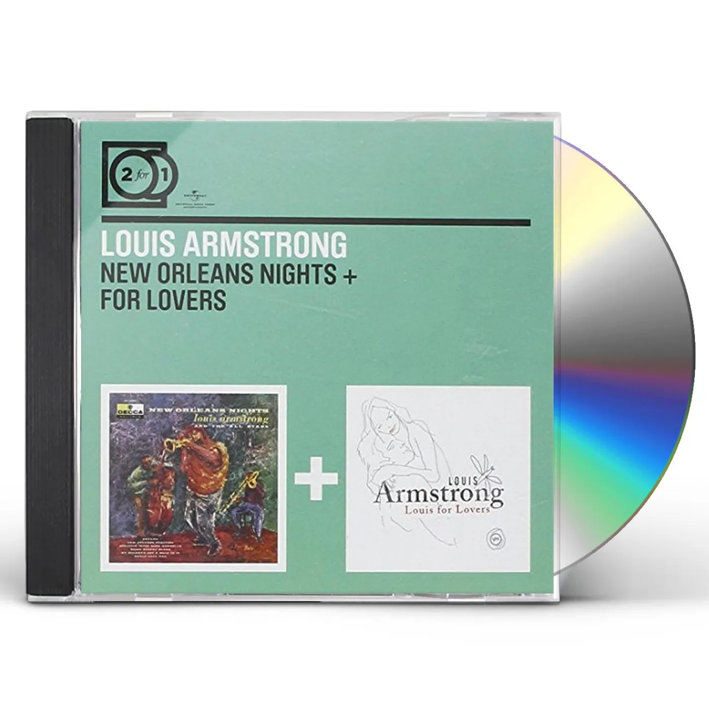 Louis Armstrong NEW ORLEANS NIGHTS/FOR LOVERS CD - Holland Release