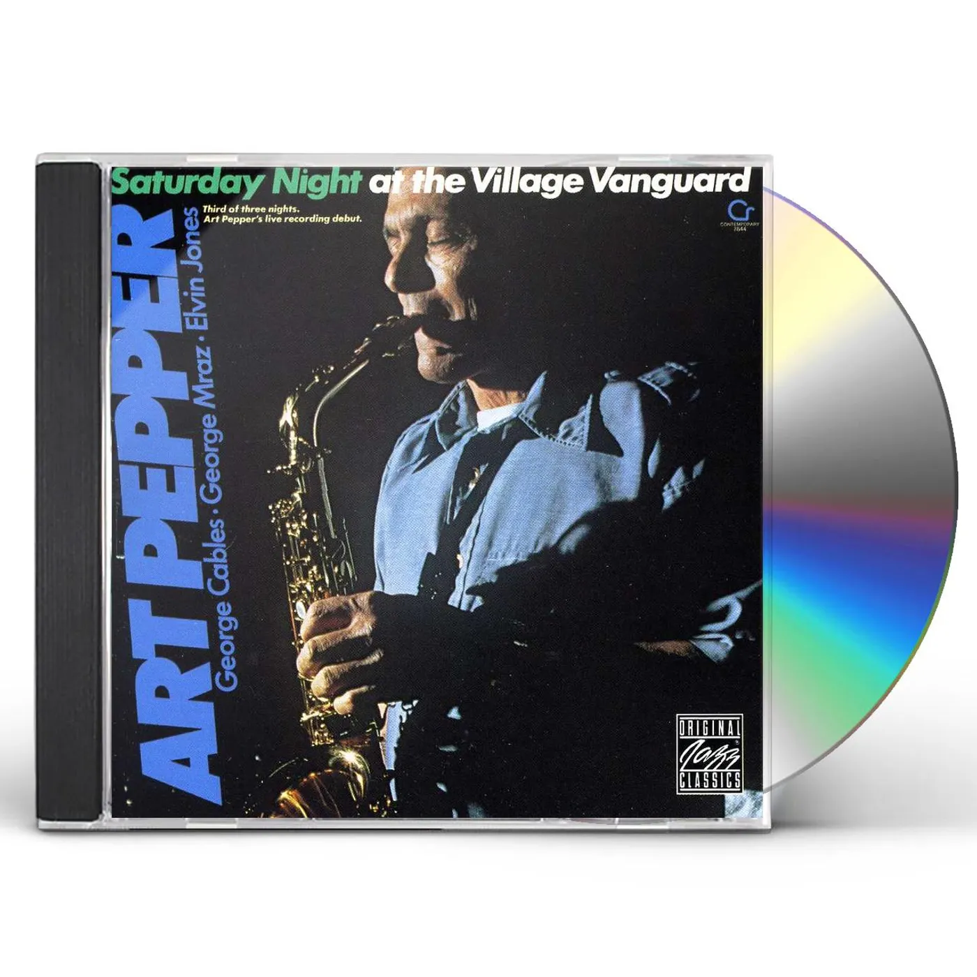 Art Pepper SATURDAY NIGHT AT THE VILLAGE VANGURAD CD