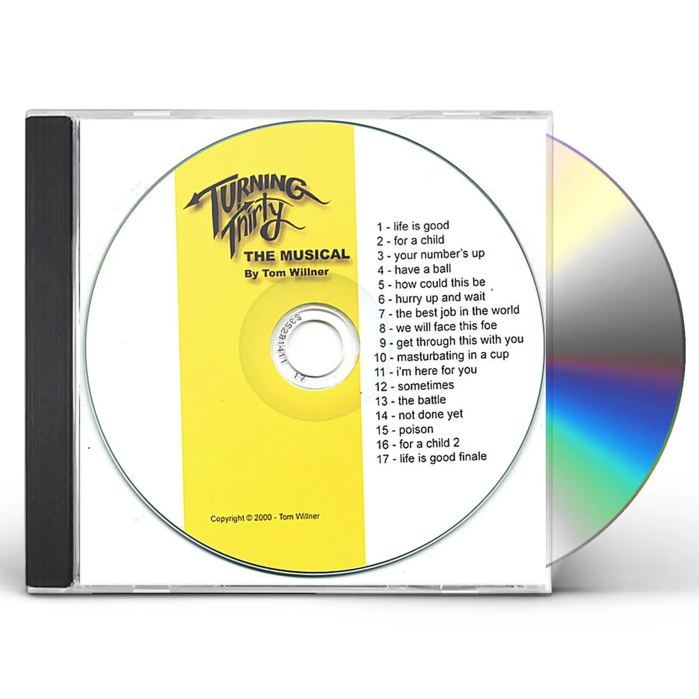 Tom Willner TURNING THIRTY-THE MUSICAL CD