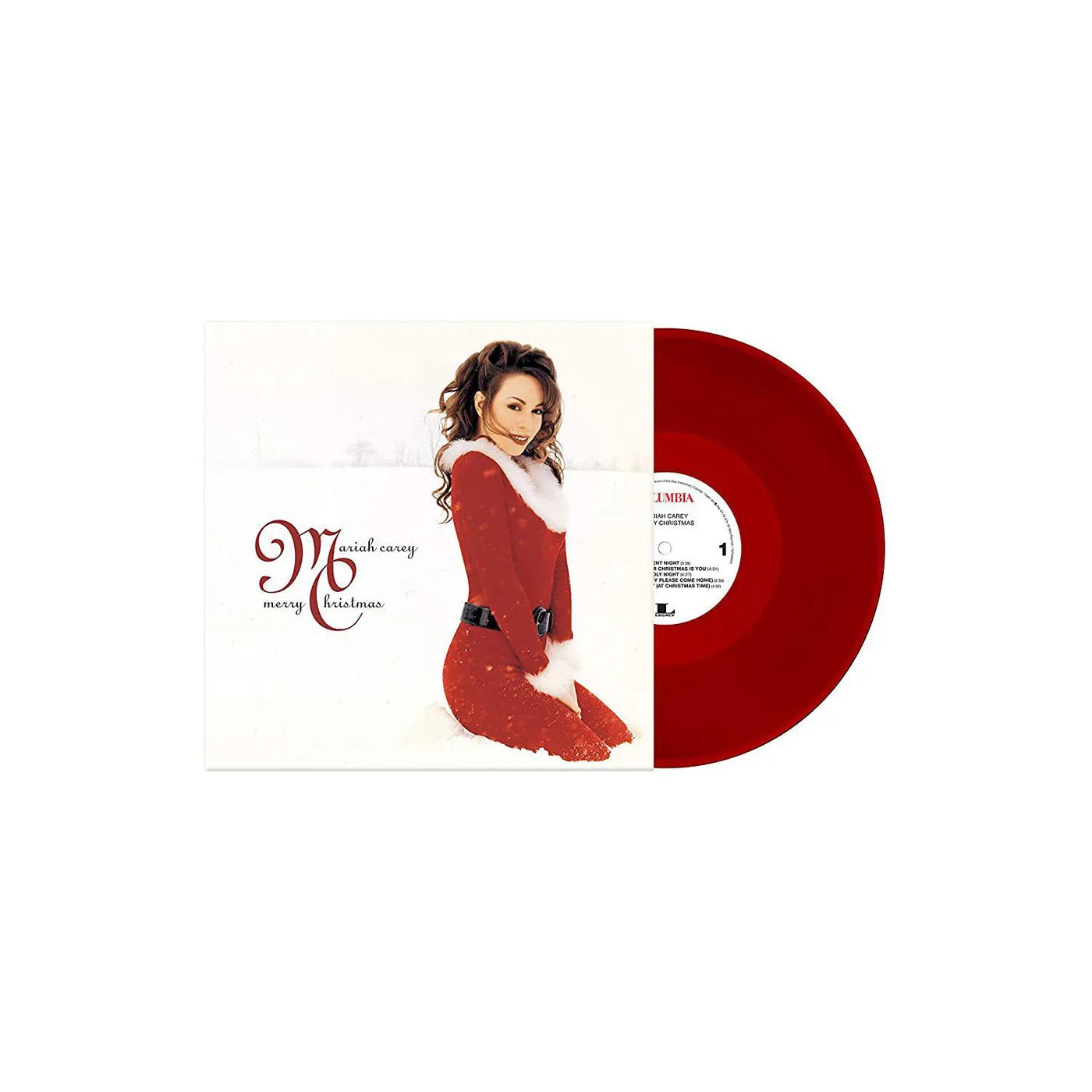 Mariah Carey Merry Christmas Deluxe Anniversary Edition (Red) Vinyl Record