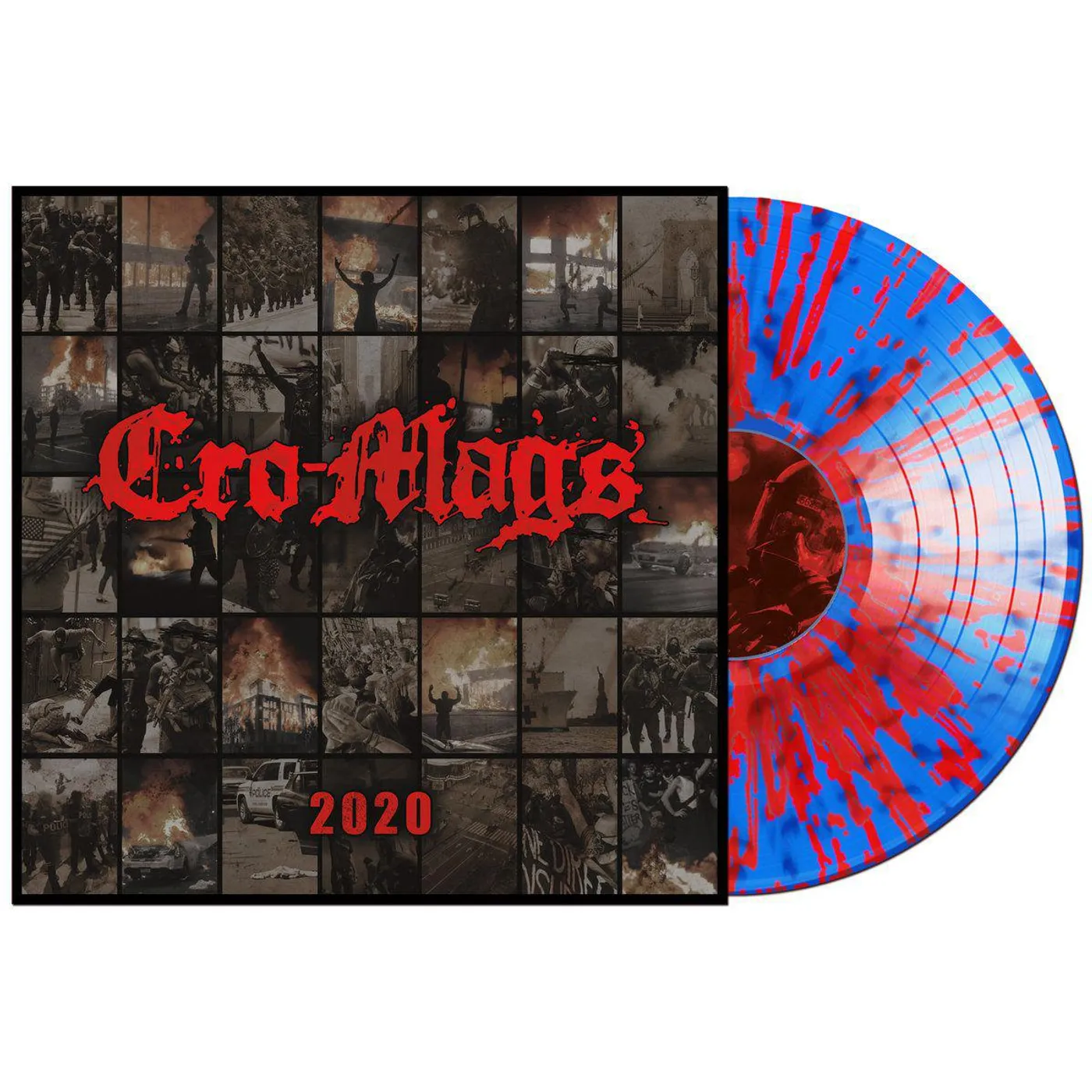 Cro-Mags 2020 (BLUE WITH RED SPLATTER VINYL) Vinyl Record