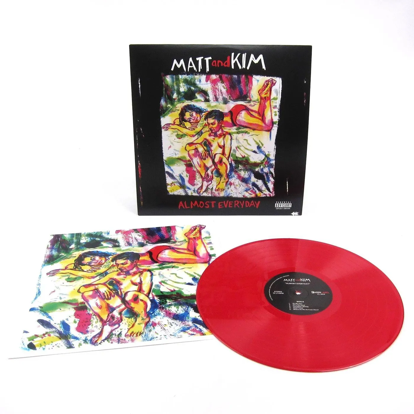 Matt and Kim ALMOST EVERYDAY (LIMITED RED VINYL) Vinyl Record