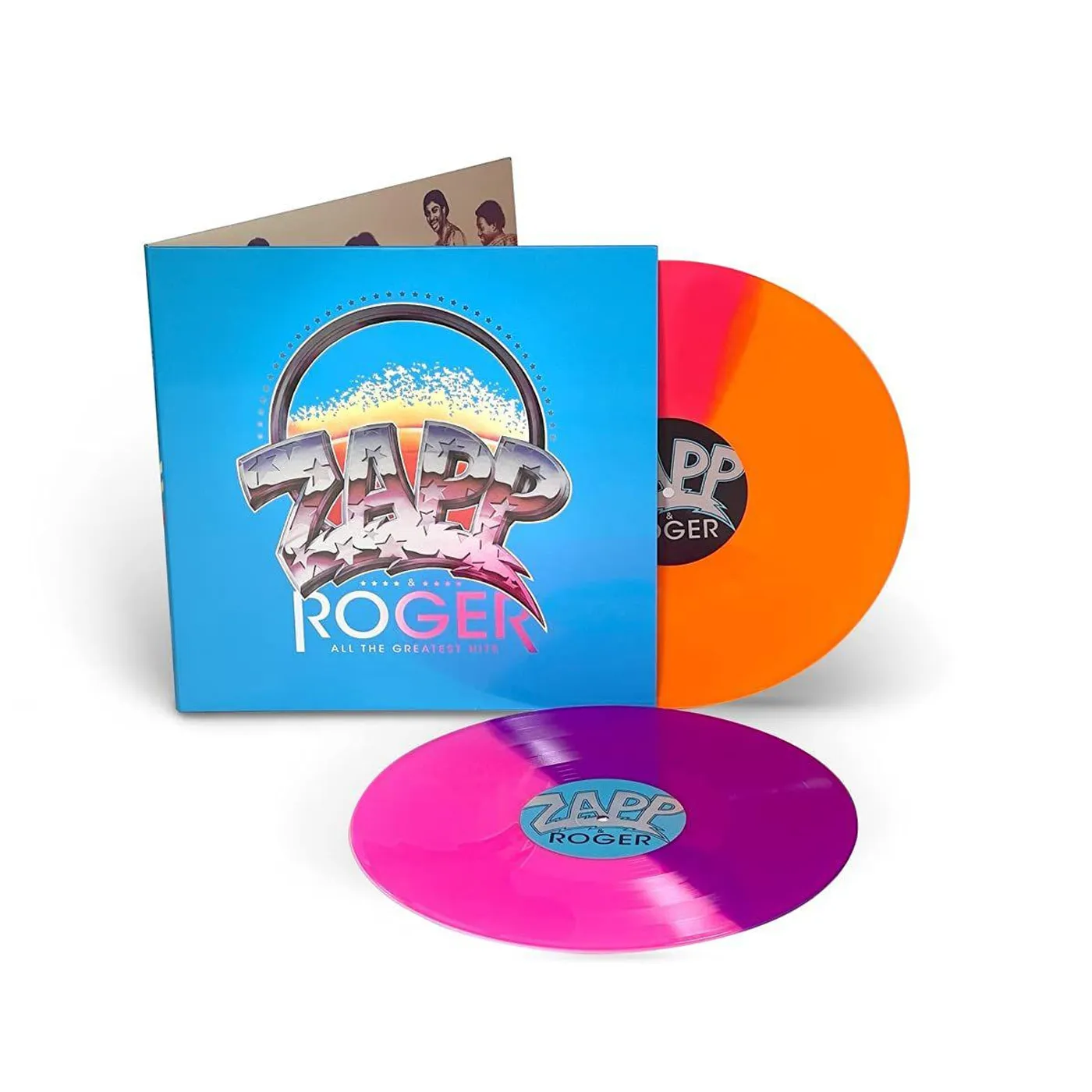 Roger & Zapp All The Greatest Hits (2LP/140g) Neon Half/Half Colored Vinyl Record