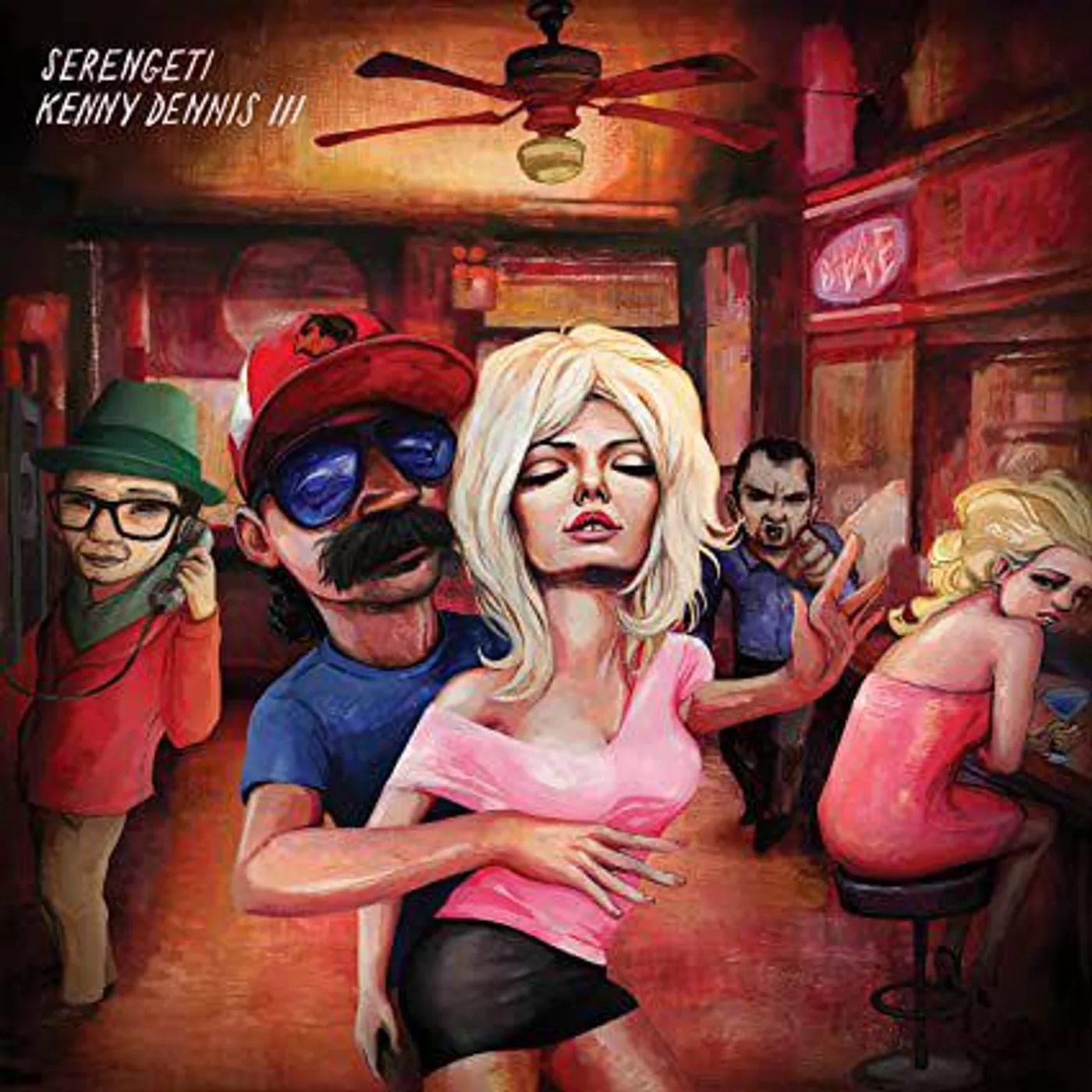 Serengeti KENNY DENNIS III (HIGHLIGHTER YELLOW W/ PINK SPLATTER VINYL/2LP) Vinyl Record