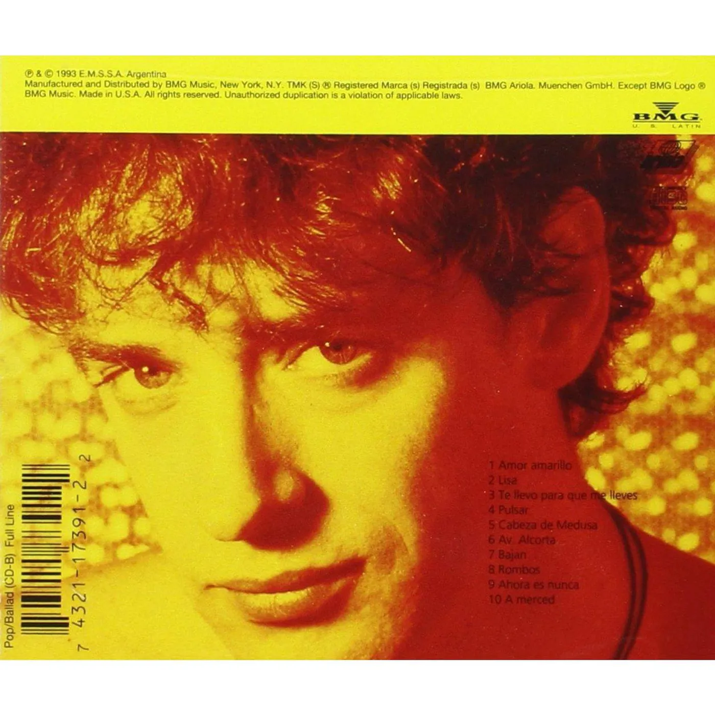 Gustavo Cerati AMOR AMARILLO (2LP) Vinyl Record