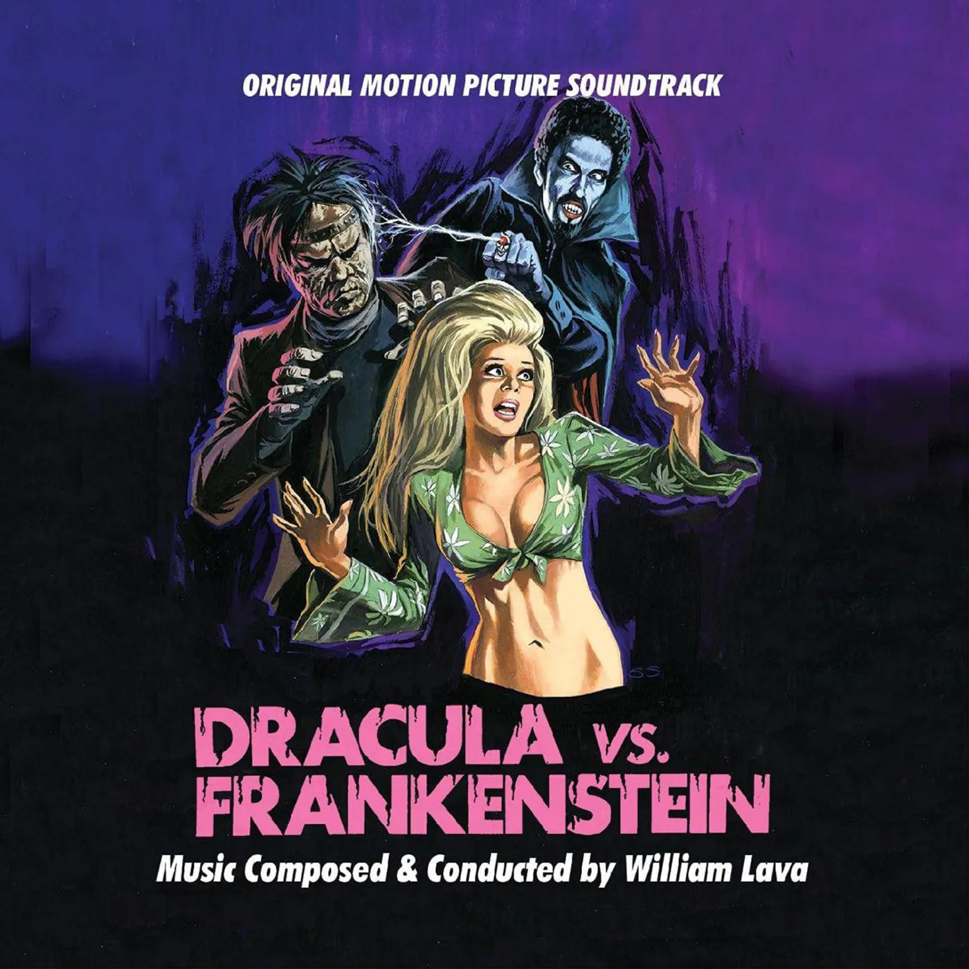 William Lava Dracula Vs. Frankenstein - Original Motion Picture Soundtrack (50th Anniversary/Pumpkin Orange) Vinyl Record