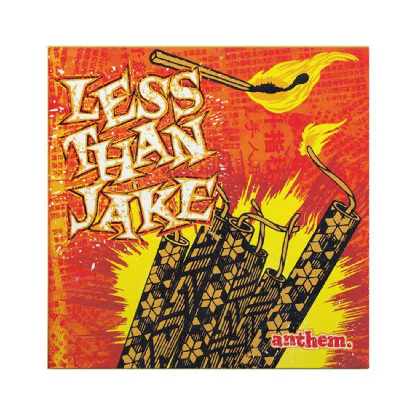 Less Than Jake ANTHEM (TRANSPARENT ORANGE VINYL) Vinyl Record
