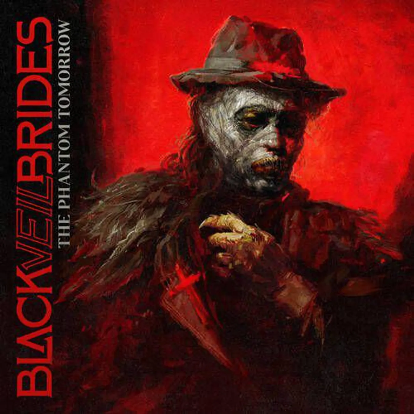 Black Veil Brides PHANTOM TOMORROW (MOONPHASE TRANSPARENT RED & BLACK VINYL) (I) Vinyl Record
