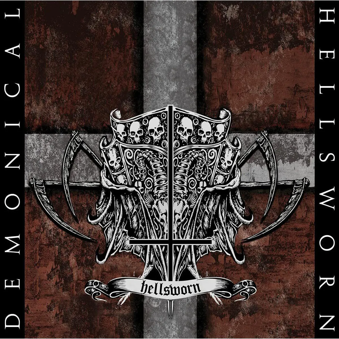 Demonical HELLSWORN (LIMITED/WHITE/GREY/BLACK MARBLED VINYL) Vinyl Record