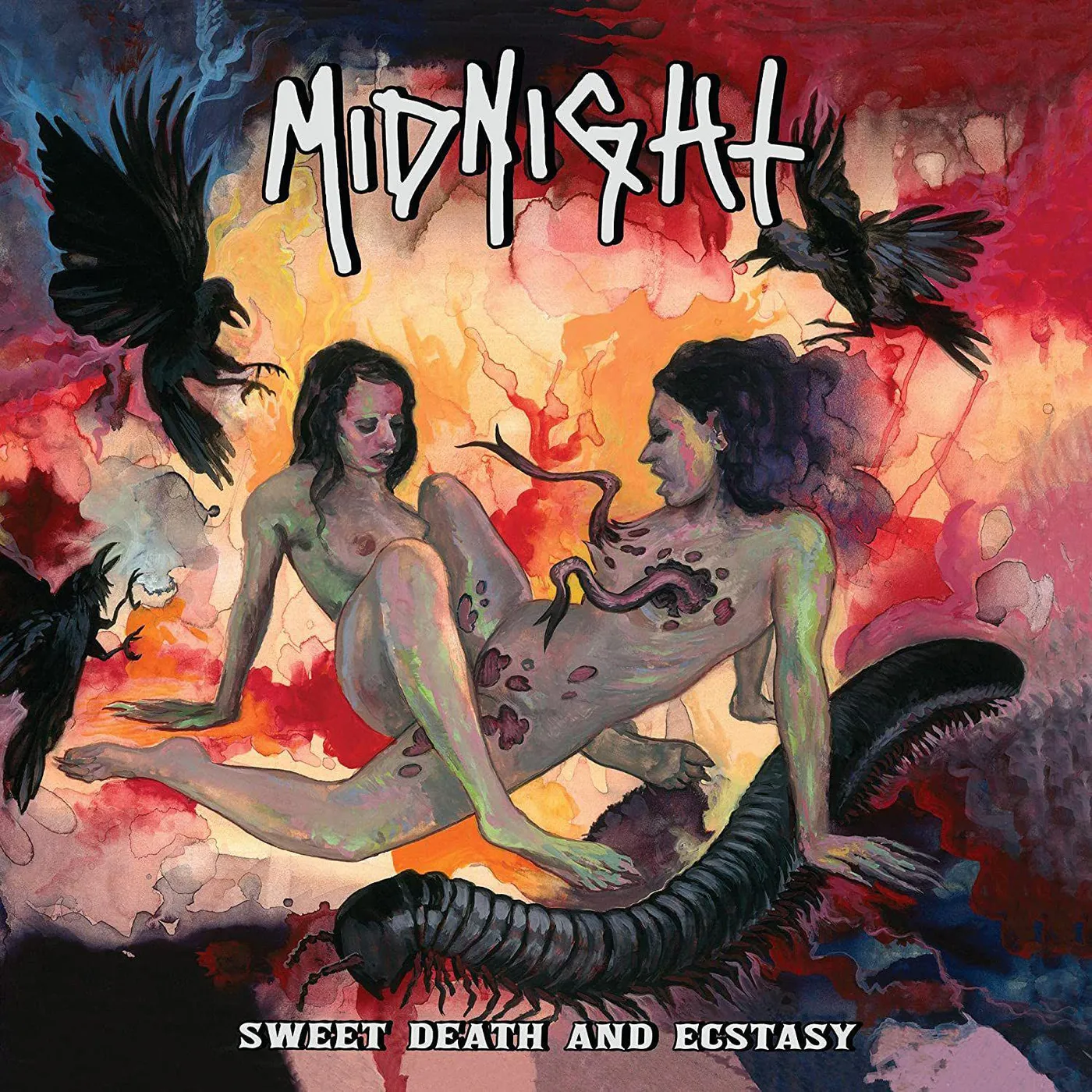 Midnight SWEET DEATH & ECSTASY (HOT PINK W/ DOUBLEMINT VINYL) Vinyl Record