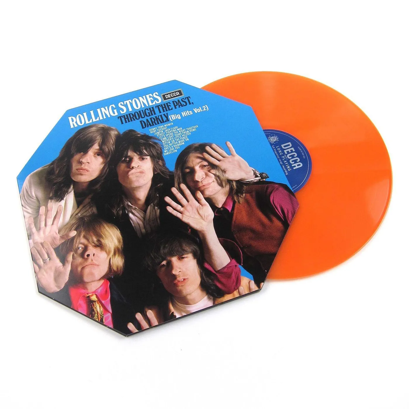 The Rolling Stones Through The Past Darkly (Big Hits Vol.2) (Uk Version/Original Octagonal Gatefold/Orange Vinyl) Vinyl Record