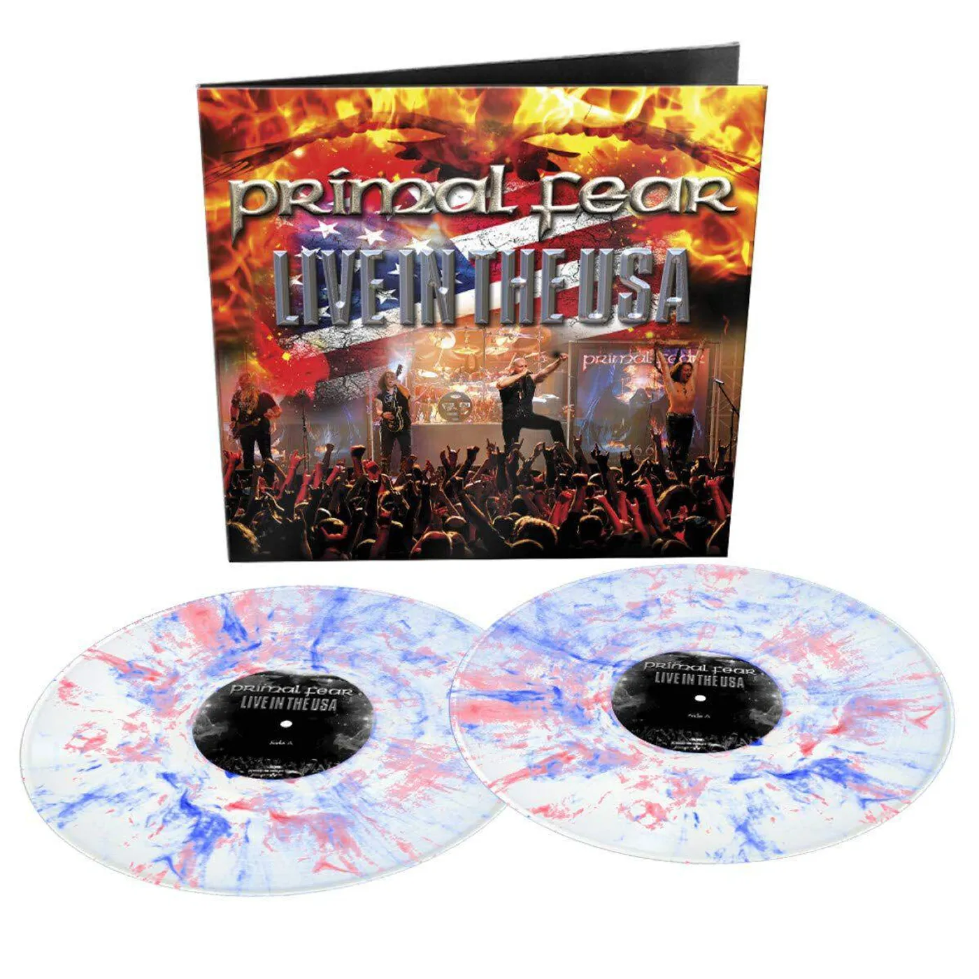 Primal Fear LIVE IN THE USA (RED/BLUE/WHITE MARBLE VINYL/LIMITED) Vinyl Record