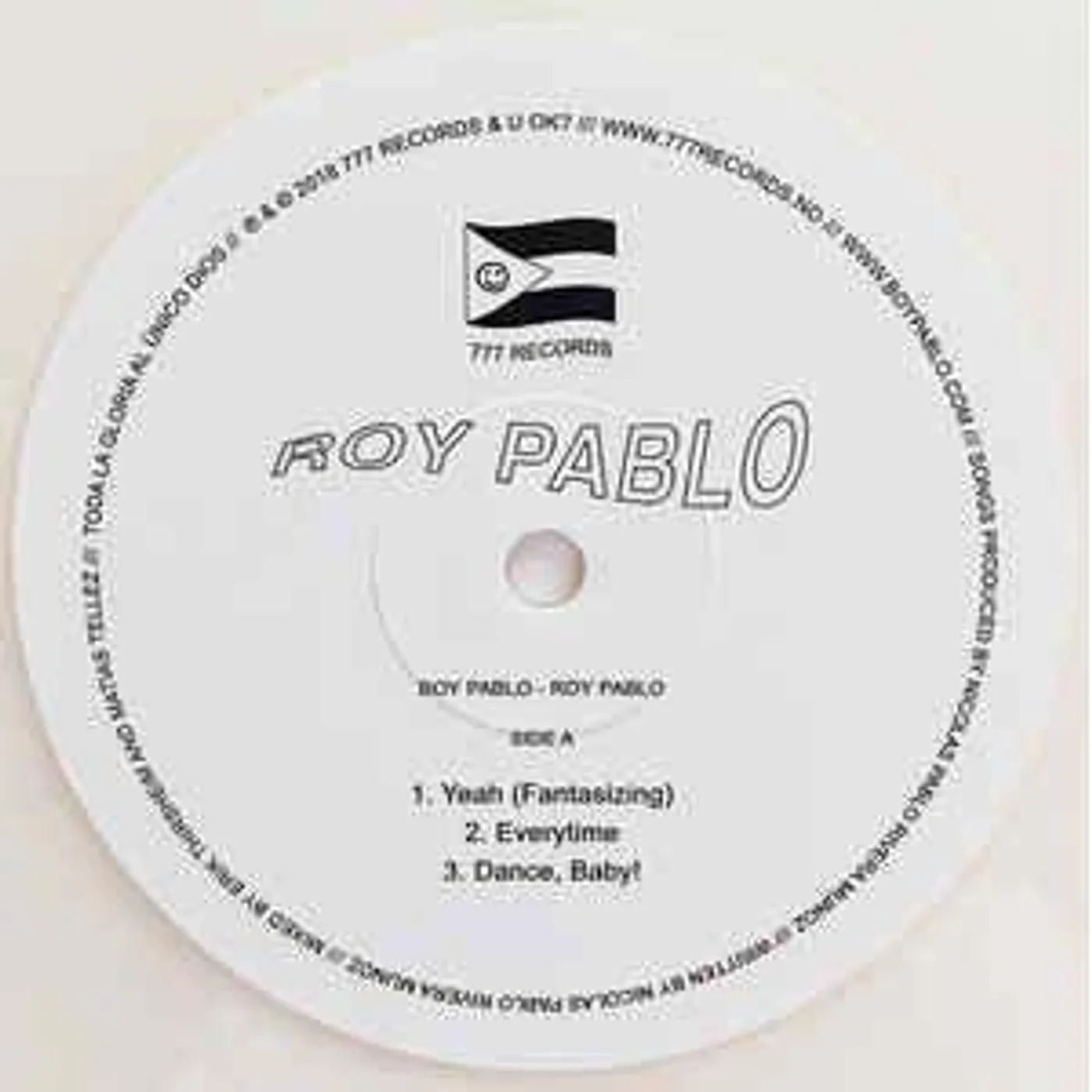 boy pablo Roy Pablo (White) Vinyl Record