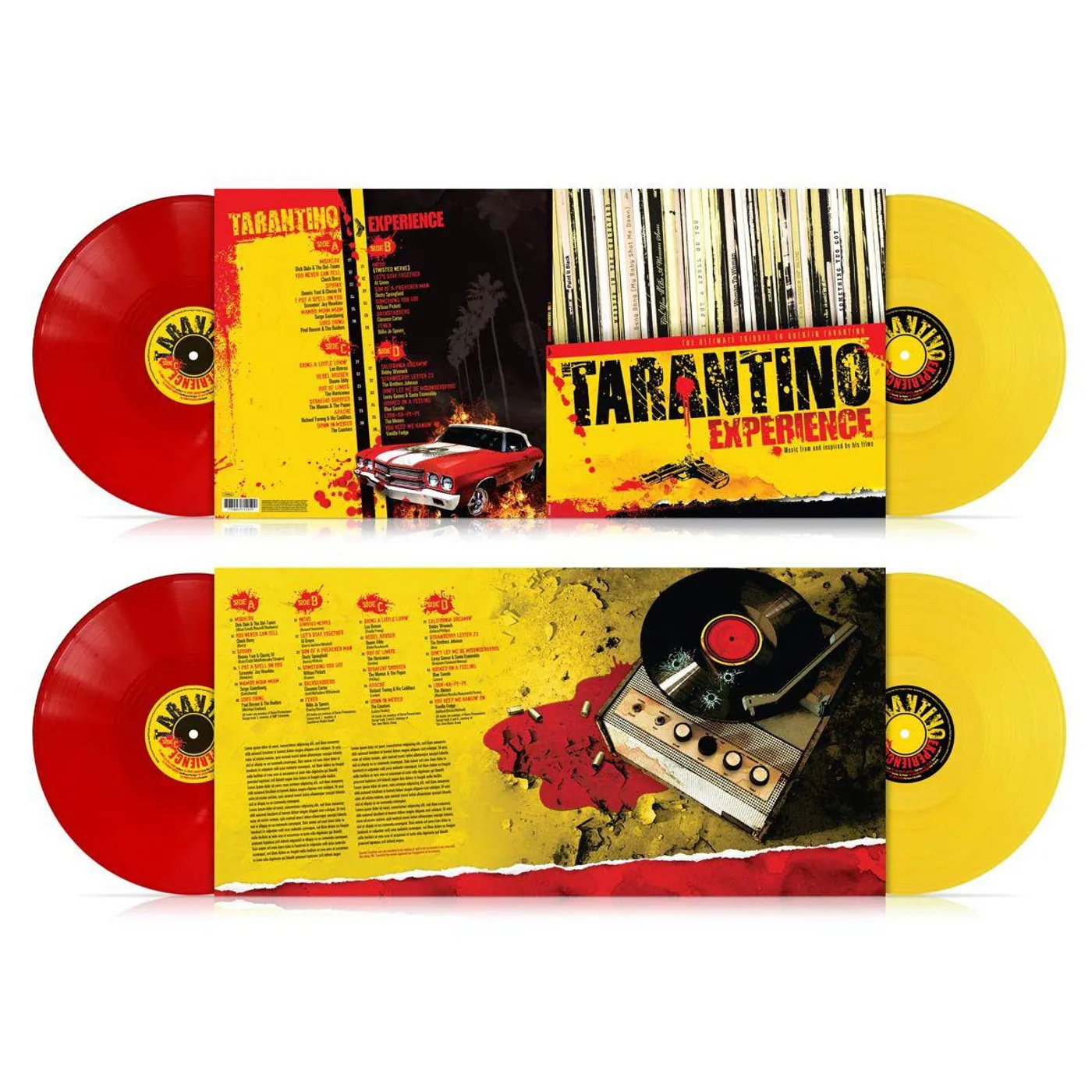 Various Artists  TARANTINO EXPERIENCE: ULTIMATE TRIBUTE TO QUENTIN TARANTINO (2LP) (RED & YELLOW VINYL/180G) Vinyl Record