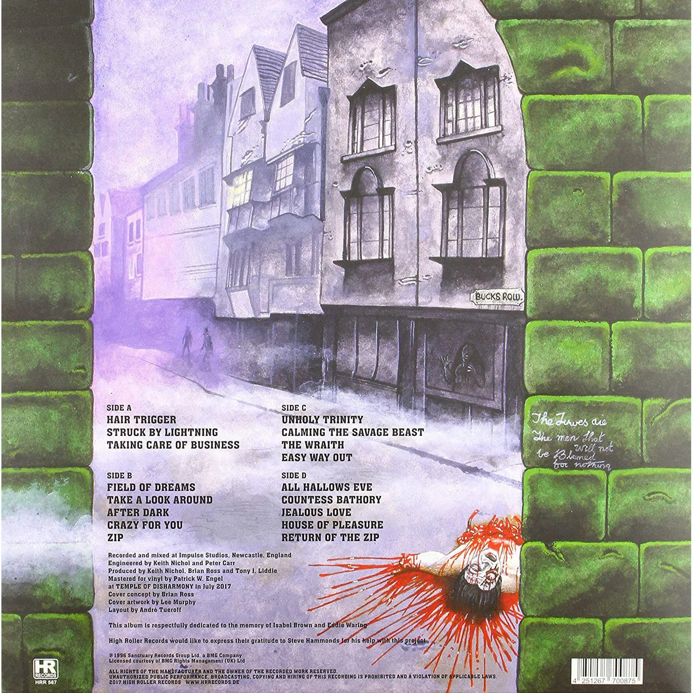 Blitzkrieg UNHOLY TRINITY (BLUE VINYL) Vinyl Record