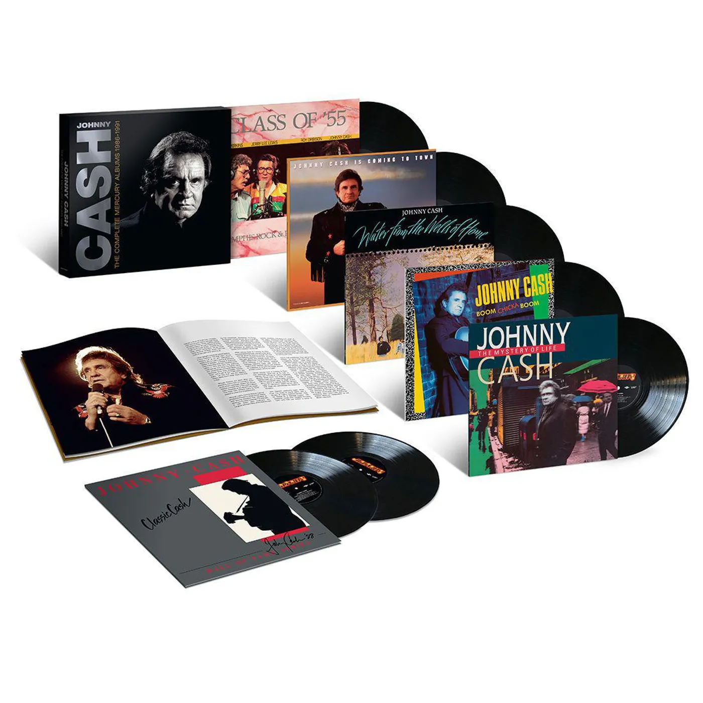 Johnny Cash COMPLETE MERCURY ALBUMS (1986-1991) (7-LP BOX SET) (Vinyl)