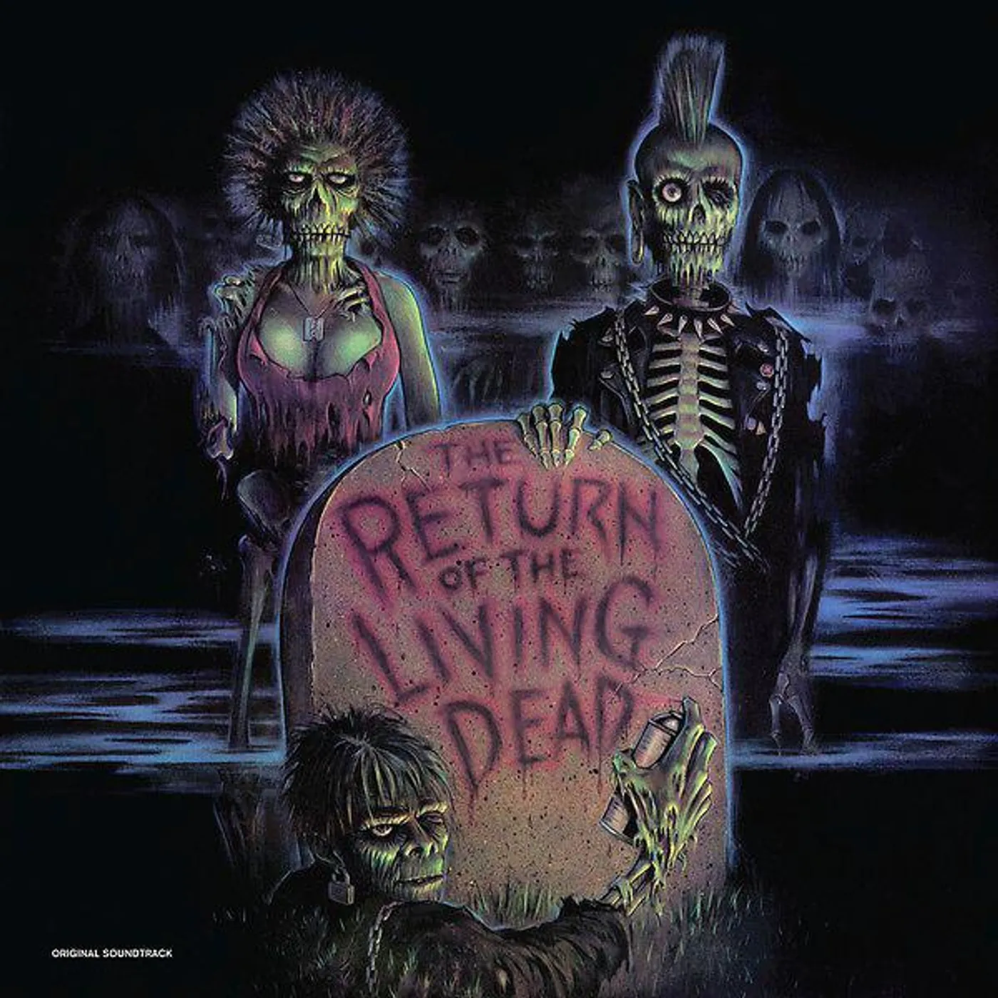 Various Artists  RETURN OF THE LIVING DEAD Original Soundtrack (LIMITED CLEAR WITH BLOOD RED SPLATTER VINYL EDITION) Vinyl Record