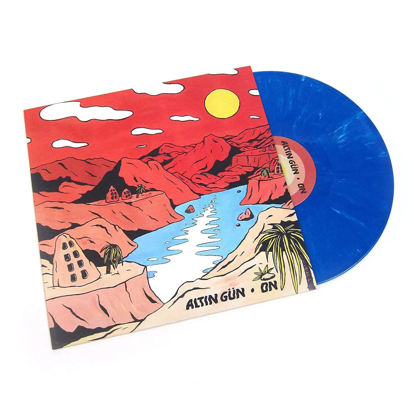 Altin Gün ON (TURQUOISE & WHITE SWIRL VINYL) Vinyl Record
