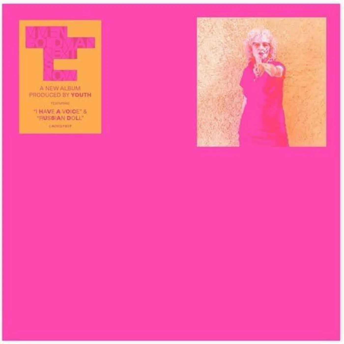 Vivien Goldman NEXT IS NOW (NEON PINK VINYL) Vinyl Record