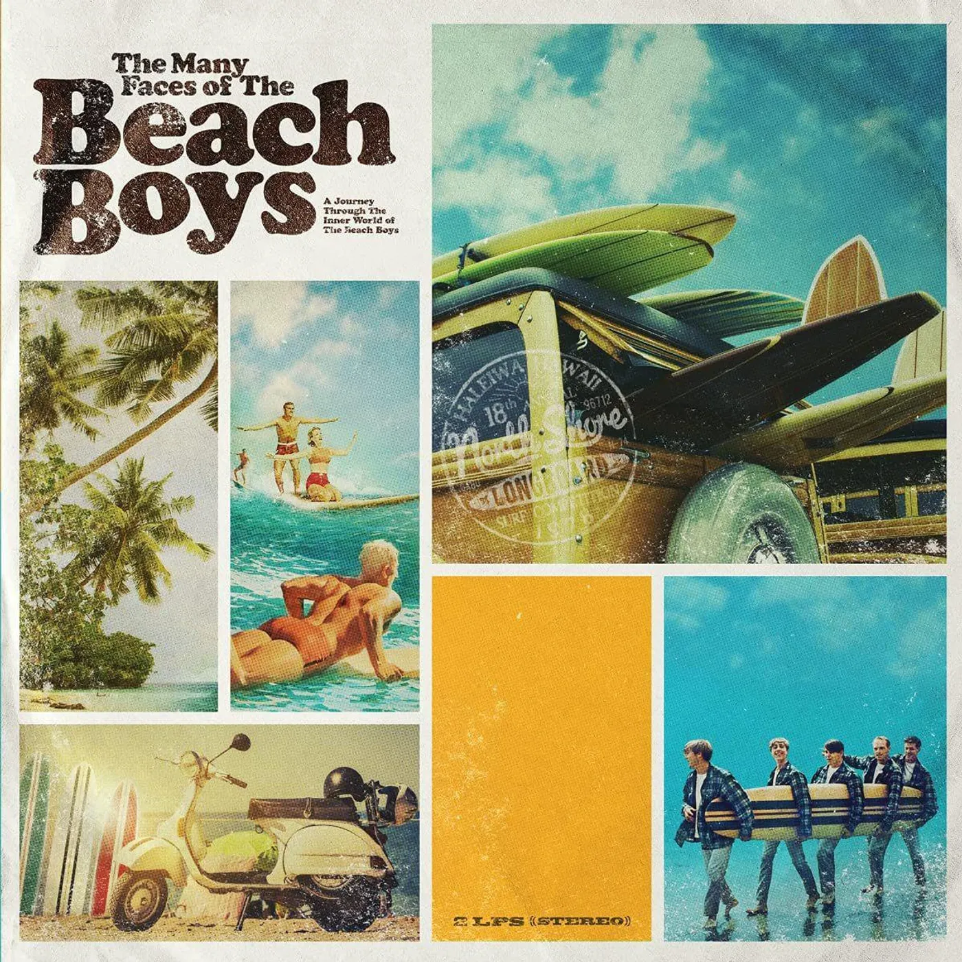Various Artists  MANY FACES OF BEACH BOYS (2LP/YELLOW/BLUE TRANSPARENT MARBLED VINYL/IMPORT) Vinyl Record