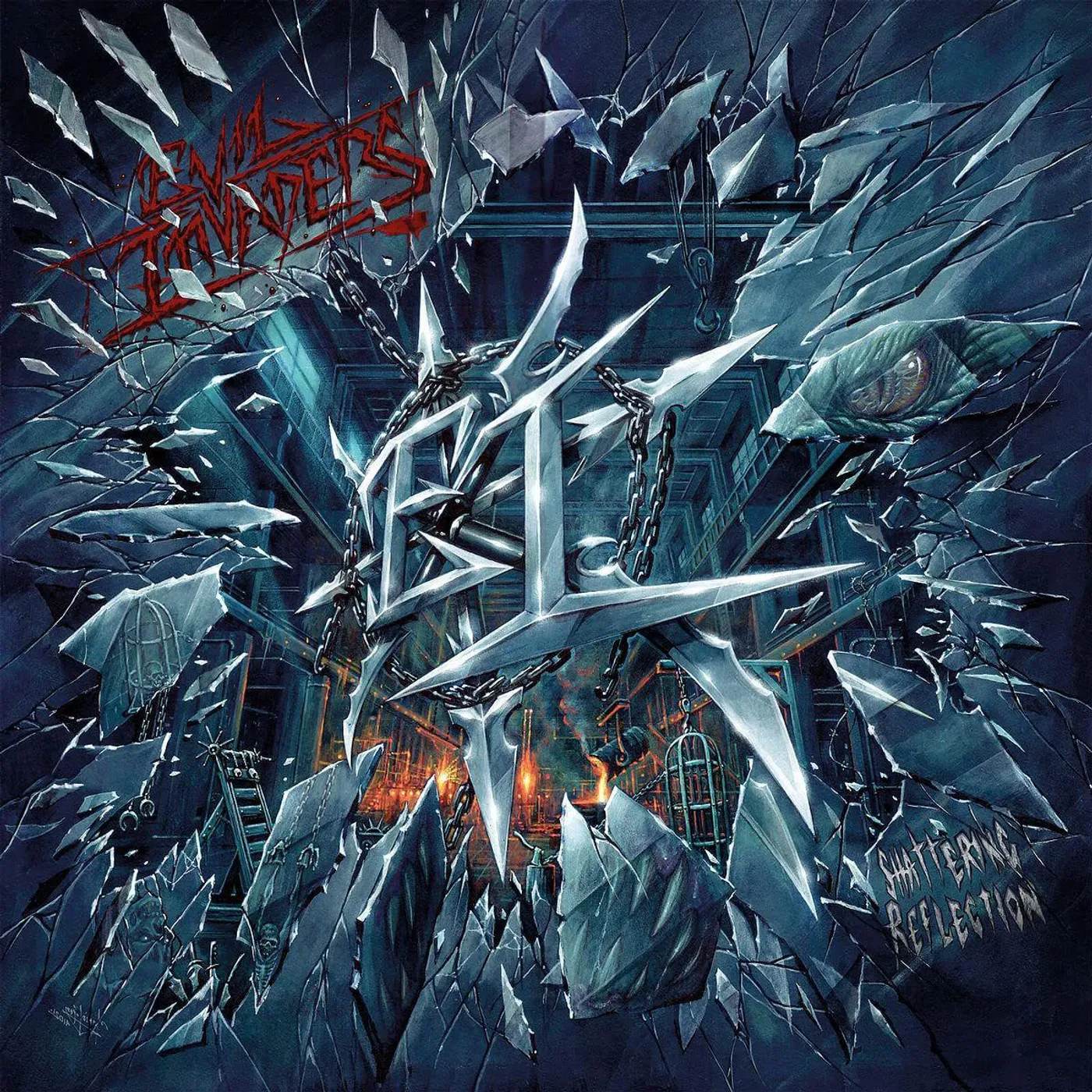 Evil Invaders Shattering Reflection (Black) Vinyl Record