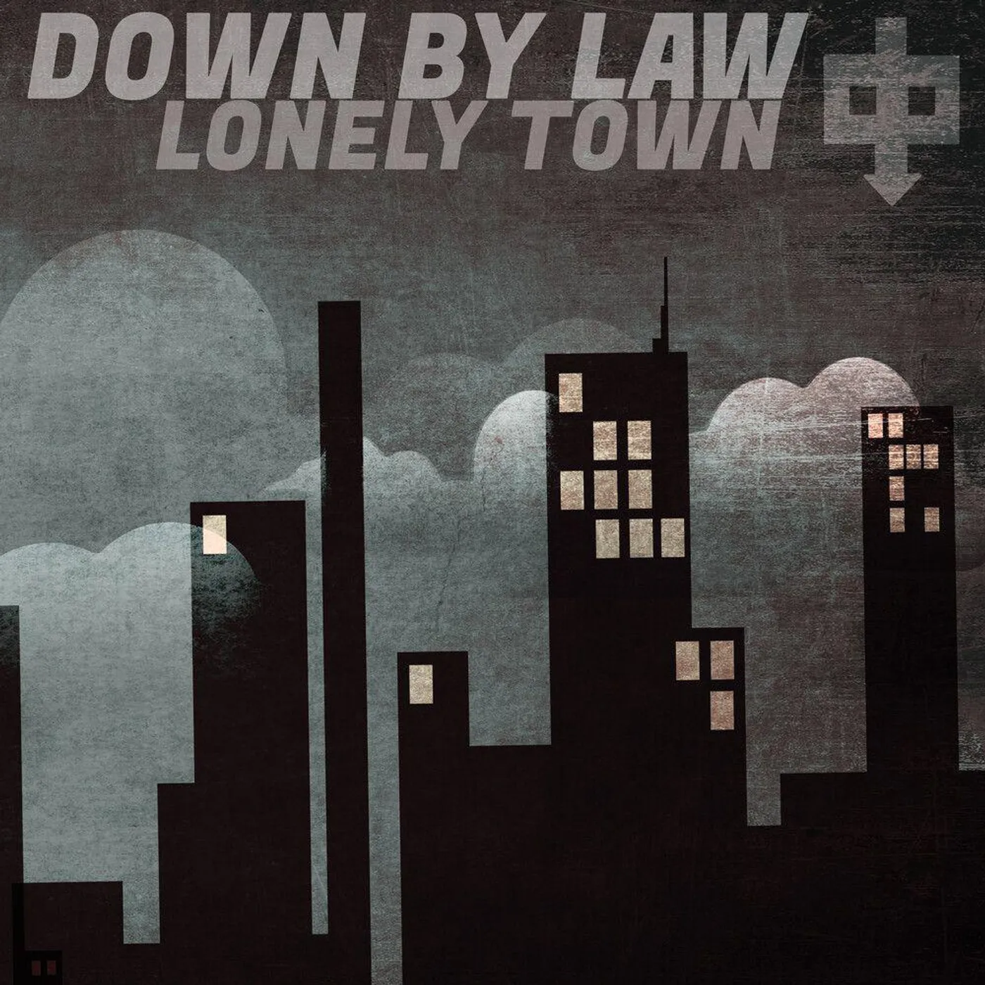 Down By Law Lonely Town (Black & White Haze) Vinyl Record